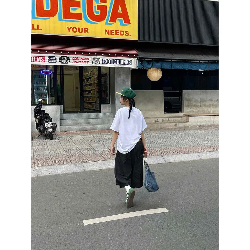 Áo thun boxy Miucho vải dày dặn thoáng mát chuẩn form chữ basic phối hình ngựa in mix 2895_thumbnail_7