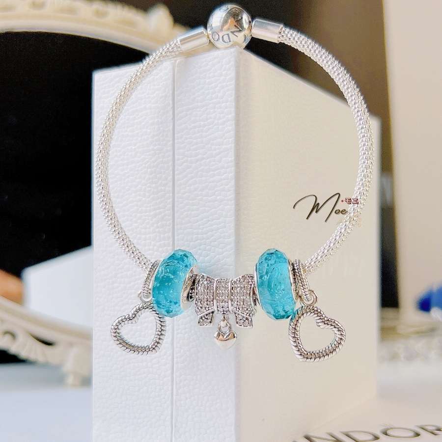 LT188 - Vòng pandora nơ xanh điệu đà_thumbnail_0