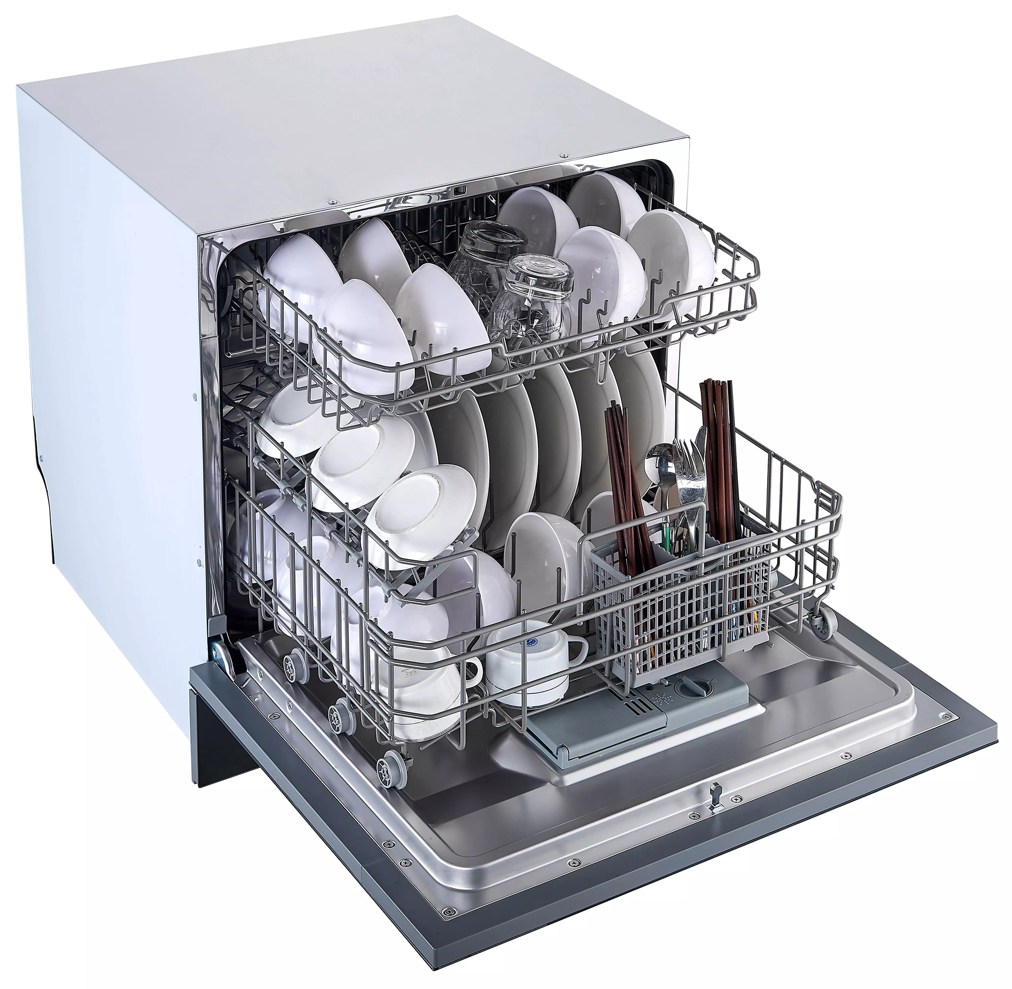 Máy rửa bát Kaff KF-BISMS8 - Công nghệ diệt khuẩn Ozone & sấy UV
