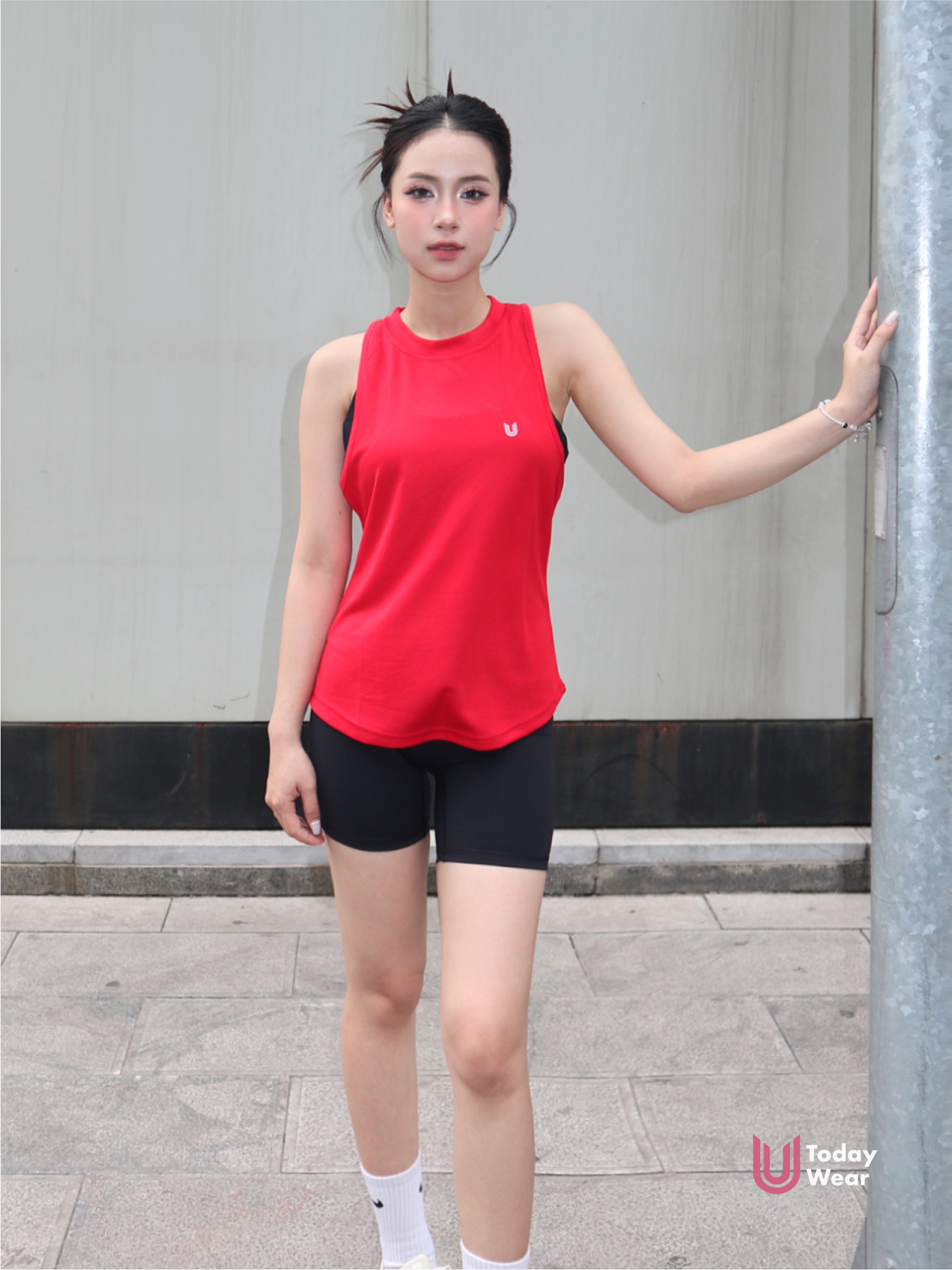 Áo thể thao Basic Tank Top ba lỗ nữ khoác ngoài_thumbnail_2