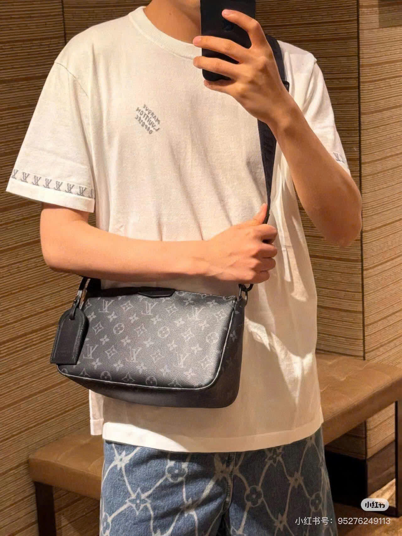 Túi Pochette Accessoire X hoa đen_thumbnail_5