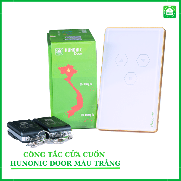 Công Tắc Cửa Cuốn  Hunonic Door màu trắng
