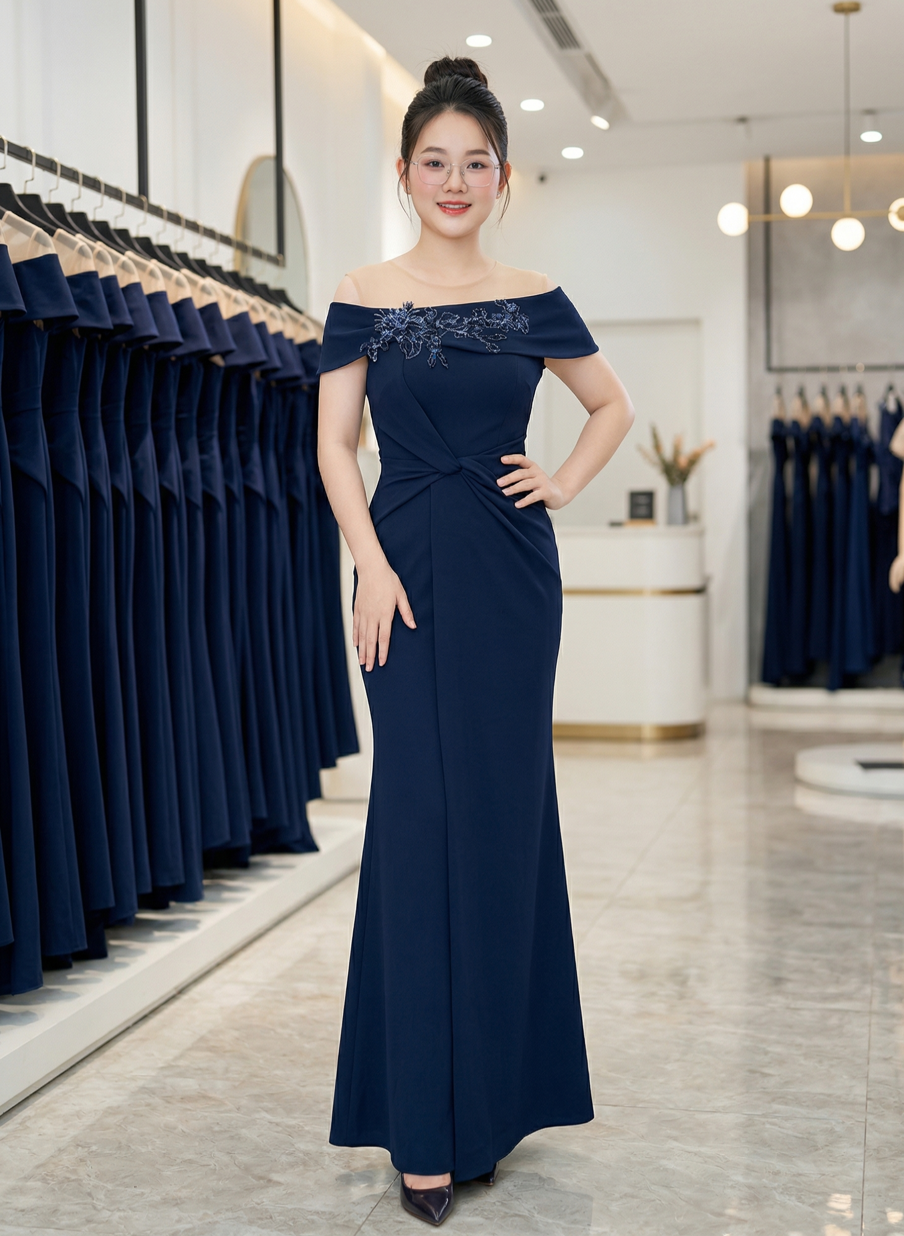 Đầm dạ hội dự tiệc  phối ren hoa cao cấp_thumbnail_26