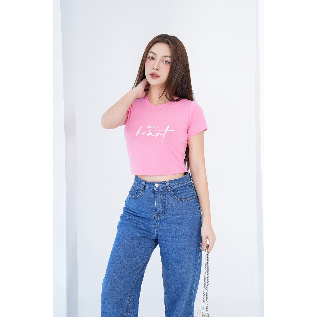 [Form Ôm] Áo croptop ôm nữ in chữ - Áo croptop kiểu thời trang LOZA G0072_thumbnail_7