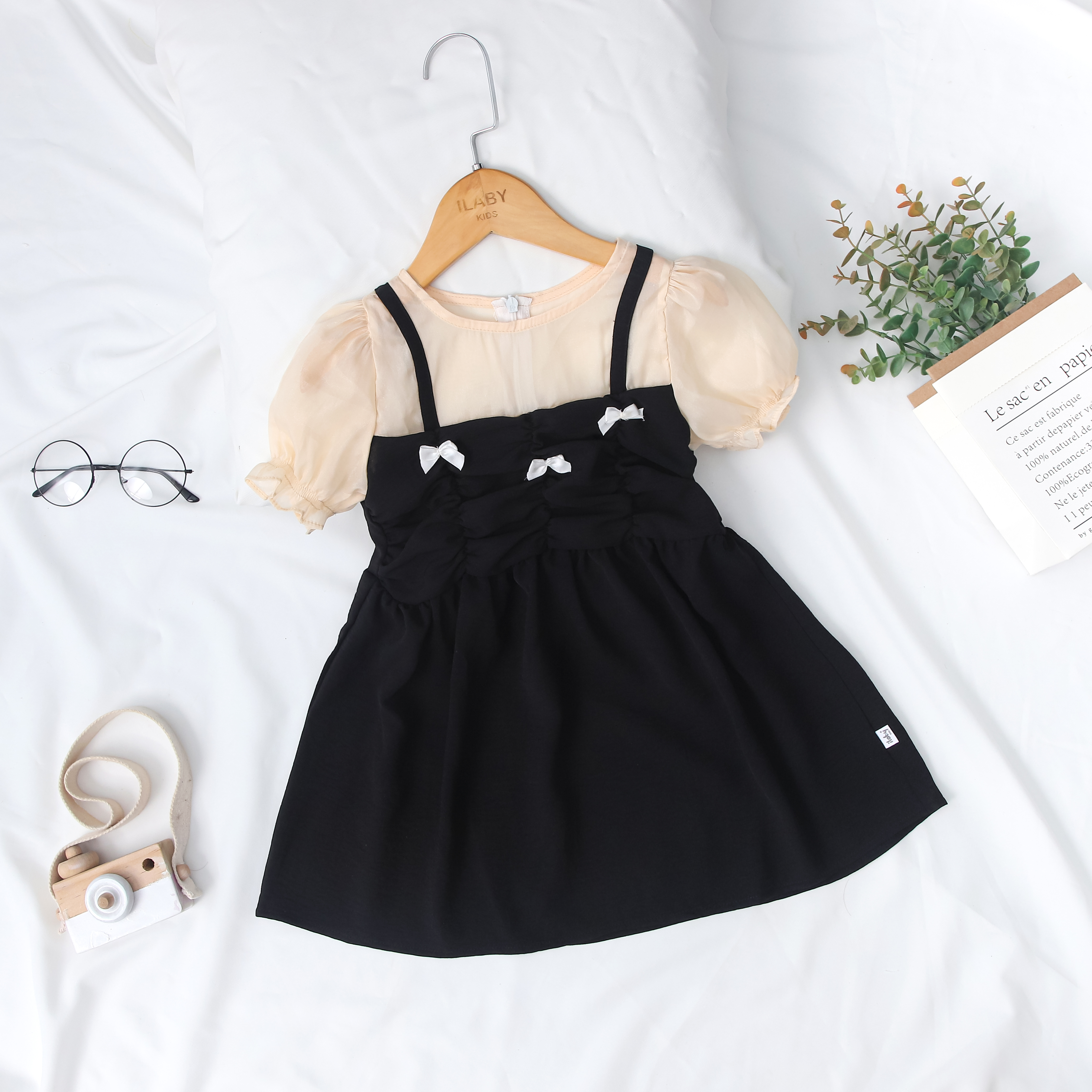 Váy phối tơ đính nơ_thumbnail_4