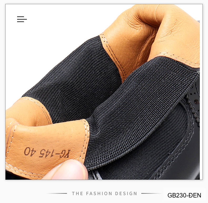 GB230 - Bốt Chelsea Nam Da Bò Phong Cách Anh Quốc Đế Cao 3-5cm_thumbnail_7