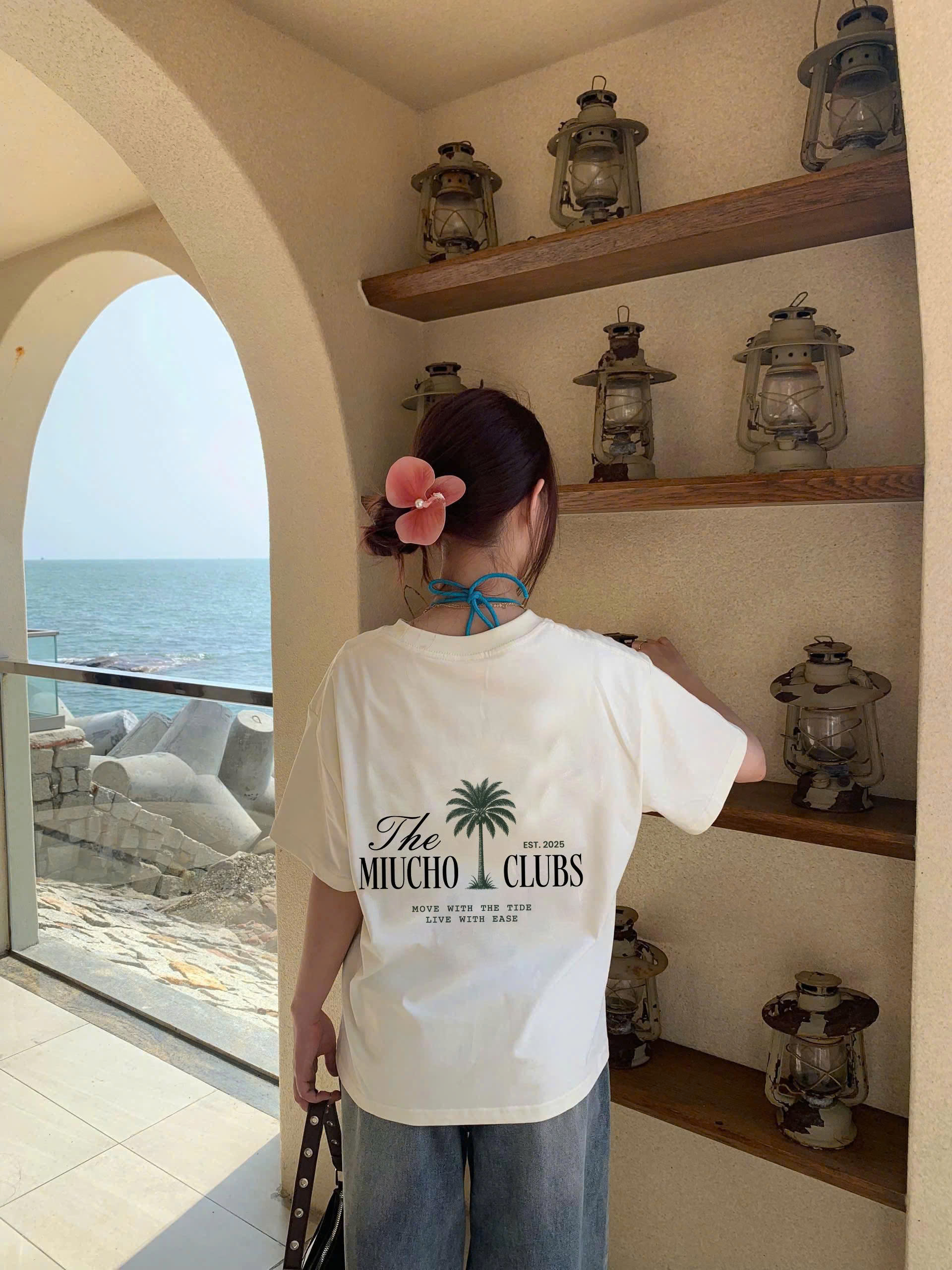 Áo thun local brand form boxy AXD2364 Miucho vải cotton co giãn thoáng mát cổ tròn in mix_thumbnail_5