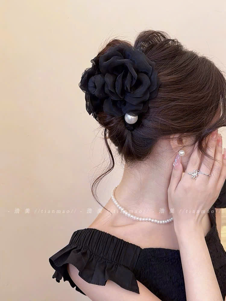 Set 2 kẹp tóc hoa phối ngọc ( NGẪU NHIÊN )_thumbnail_5