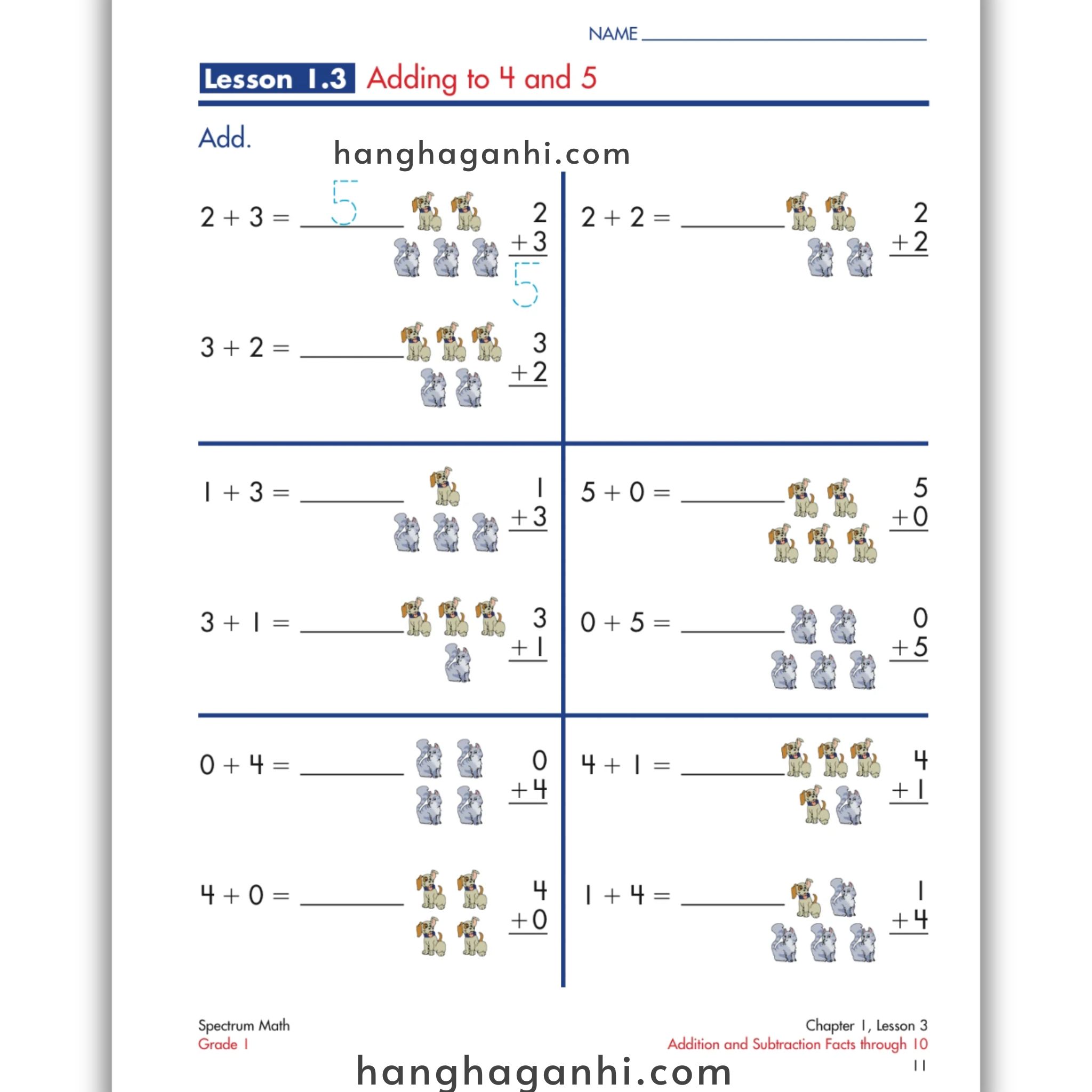 Spectrum Math Workbook Grade 1- Sách Toán Tiếng Anh cho bé lớp 1_thumbnail_10