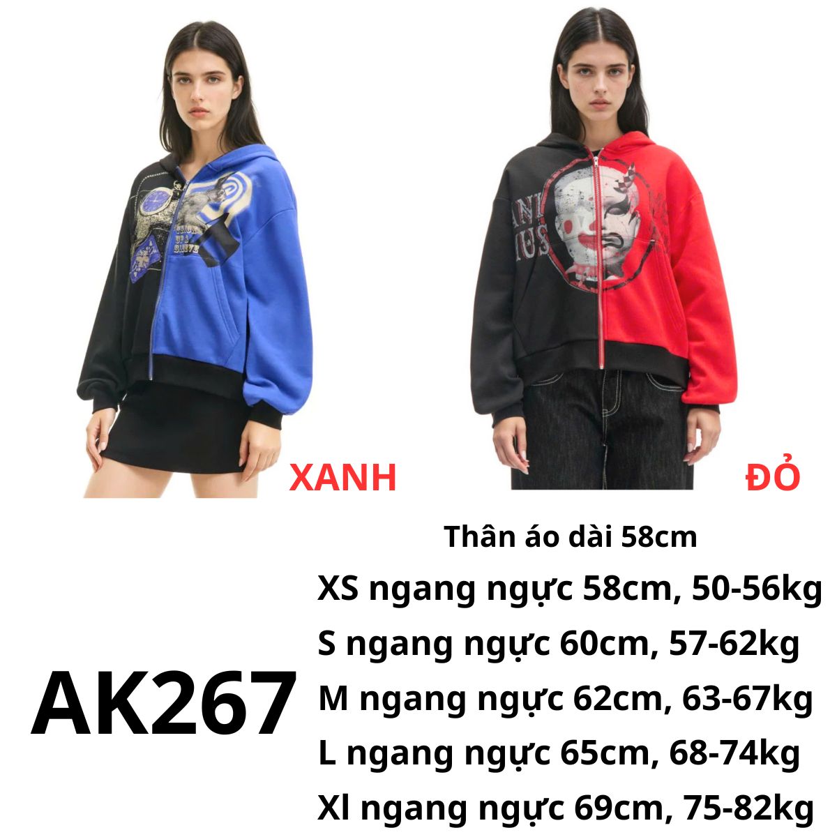 AK267- ÁO KHOÁC 2 MÀU