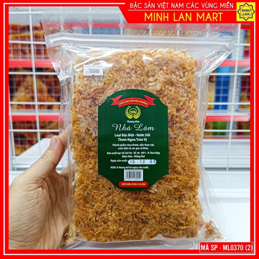 Cơm cháy Nguyên Khương loại đặc biệt 270g - Đặc sản Ninh Bình - Đặc Sản Bốn Phương_thumbnail_1