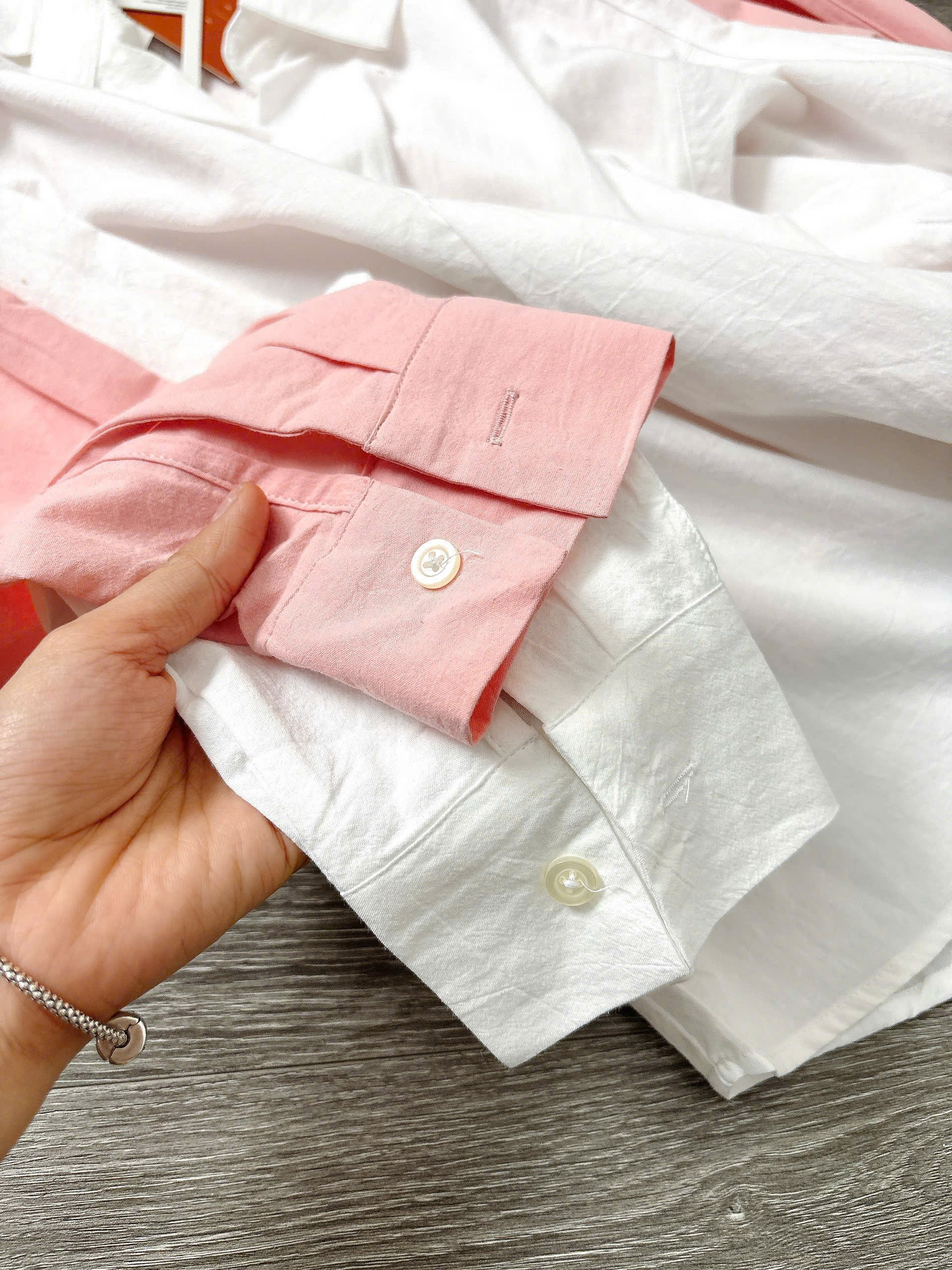 Áo somi tay dài phối kiểu ( HỒNG CAM )_thumbnail_17