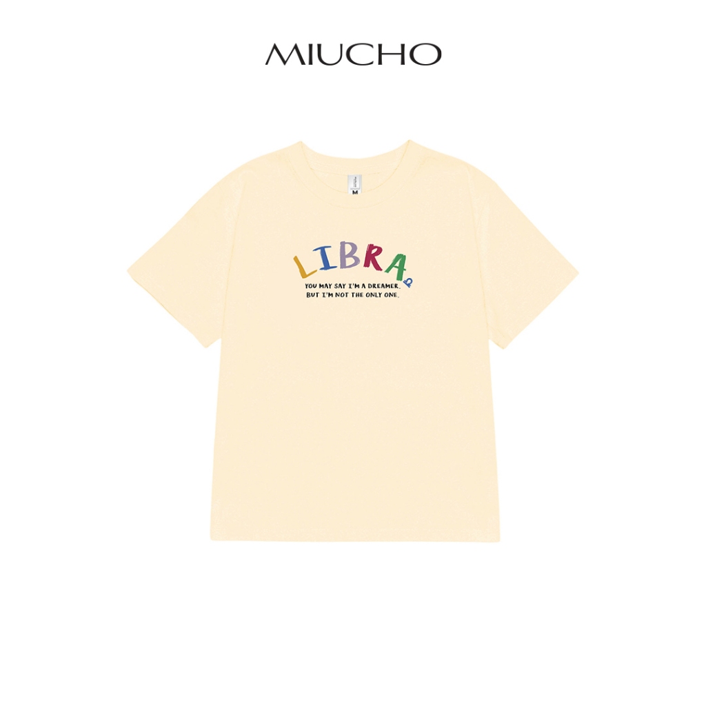 Áo baby tee ABD362 cung hoàng đạo Thiên Bình LIBRA Miucho cotton cổ tròn in typography_thumbnail_1