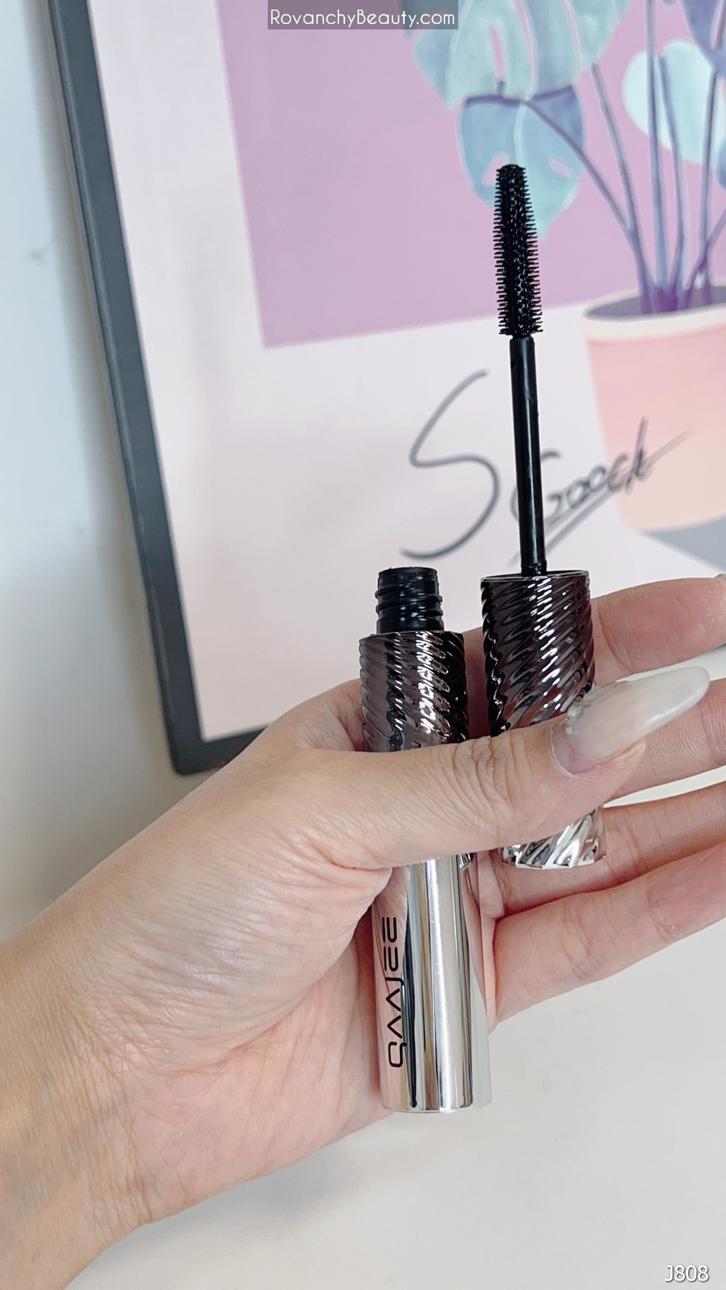 Chuốt Mi QAAJEE J808 Dài Mượt, Định Hình, Không Lem, Công Nghệ Cao_thumbnail_3