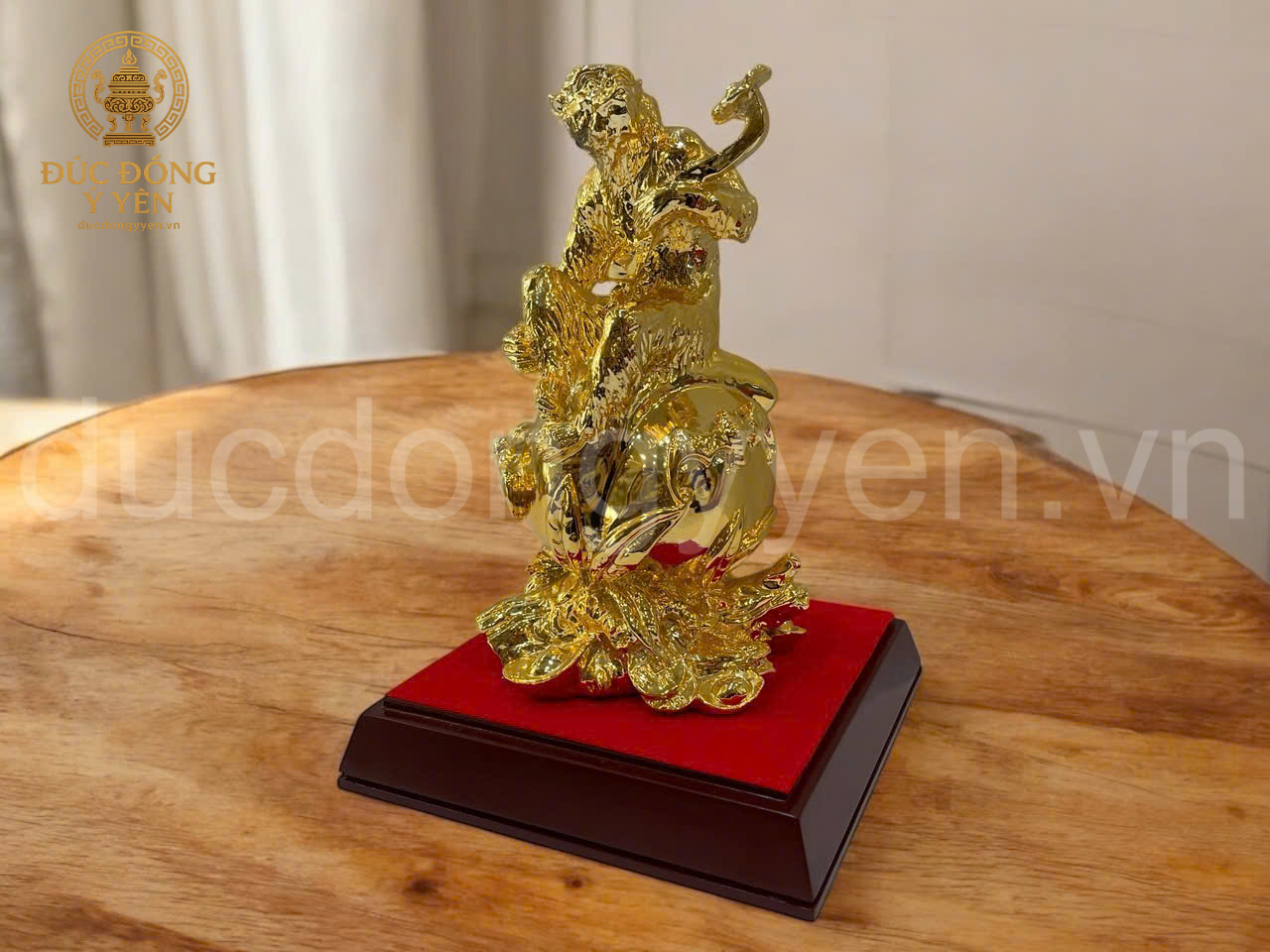 Tượng khỉ mạ vàng cao cấp 