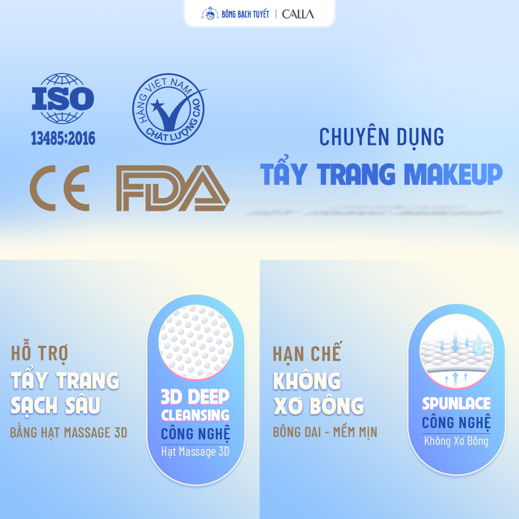 [CALLA] Bông tẩy trang Calla sạch sâu (xanh lá)_thumbnail_2