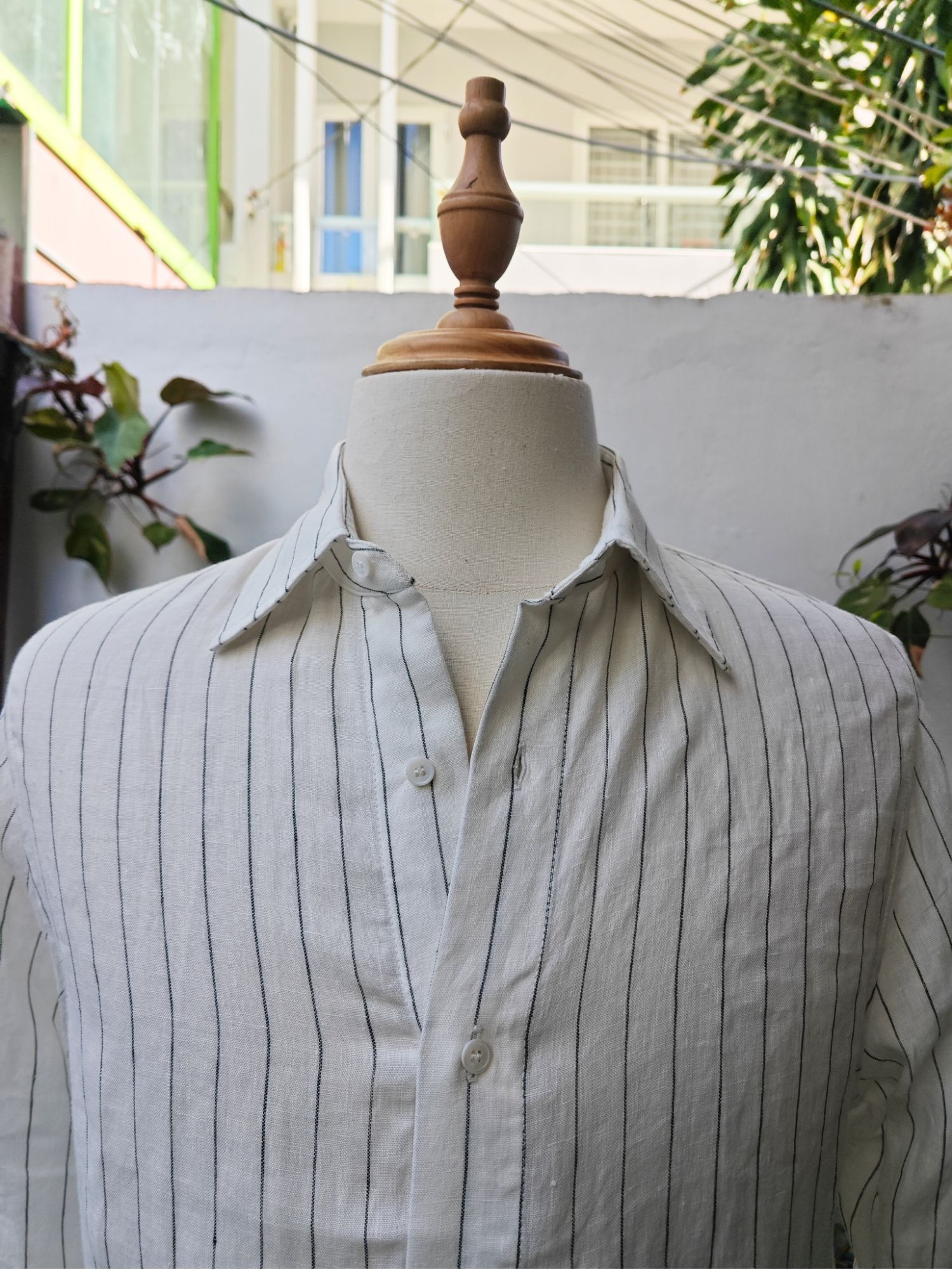 Sơ mi 100% linen tay dài cổ kiểu Ý_thumbnail_2