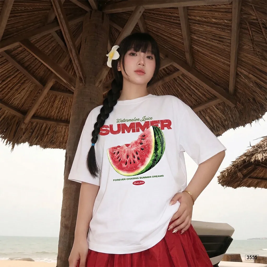 Áo thun boxy nam nữ Summer Watermelon Miucho 3555_thumbnail_5