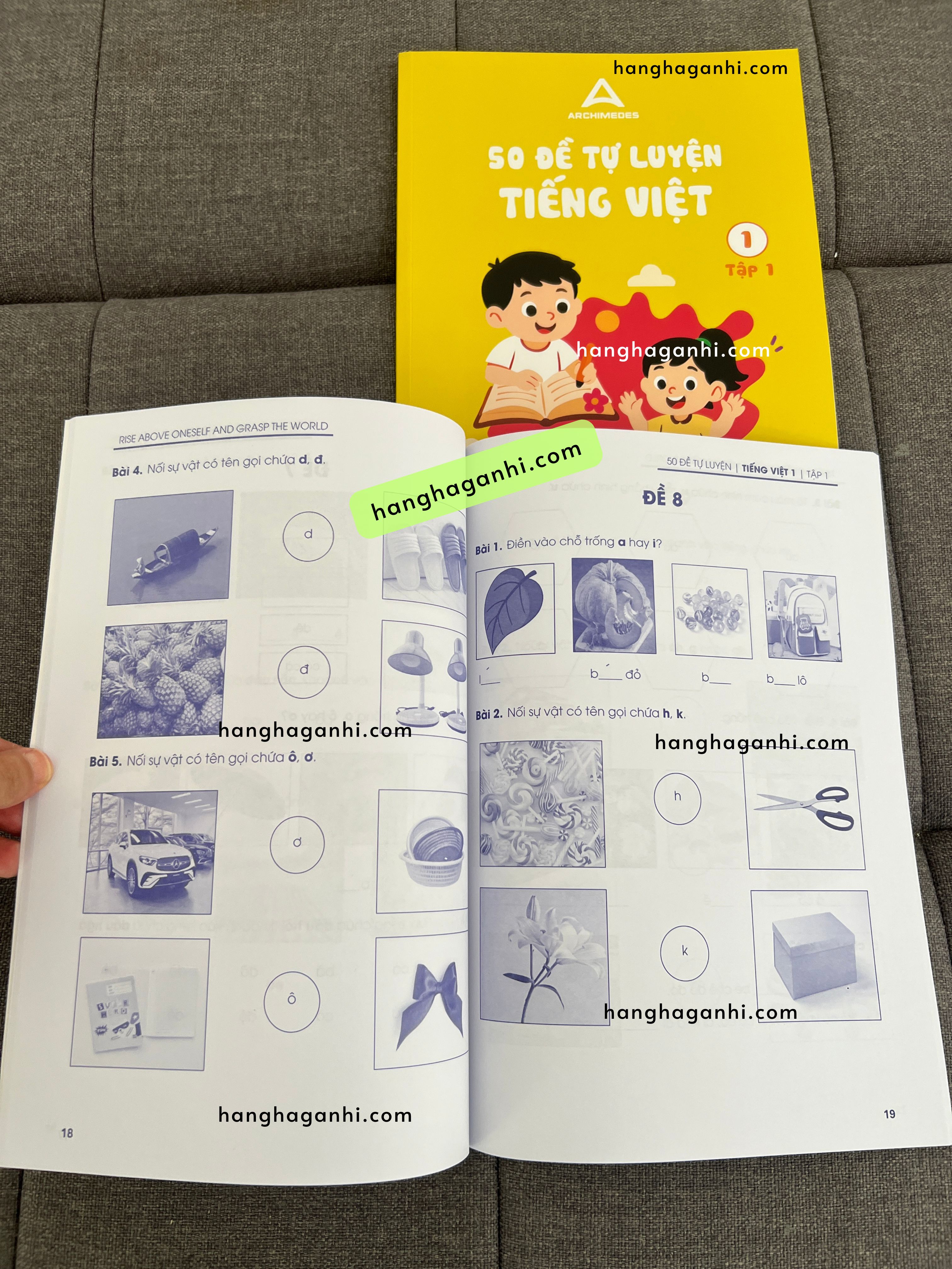 Sách Archimedes 50 đề tự luyện Tiếng Việt lớp 1, bộ 2 cuốn tập 1 và 2_thumbnail_2