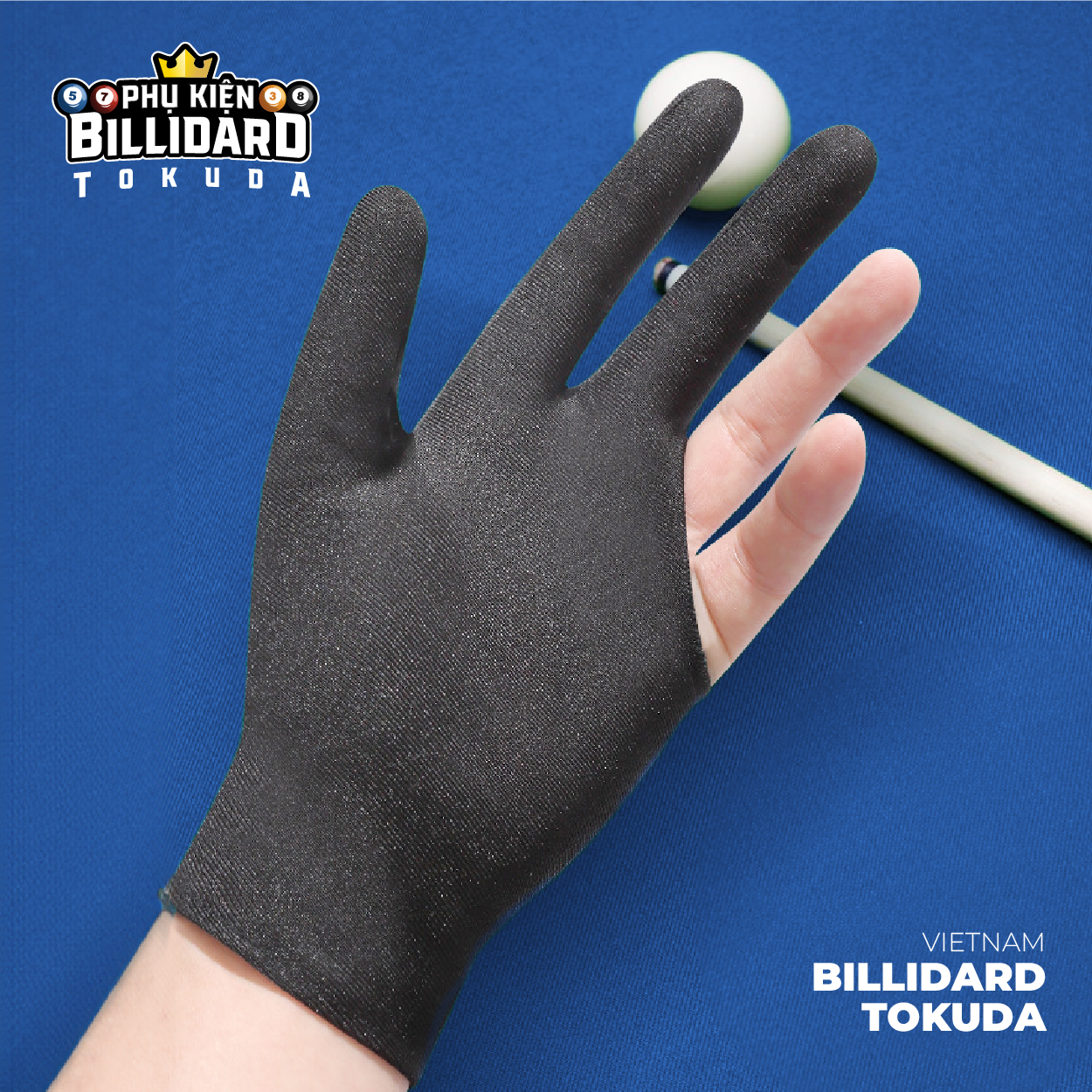 Găng tay Bida đen - Thoáng khí, khử mùi, thấm hút mồ hôi, độ bền cao, chất vải mỏng mát_thumbnail_5