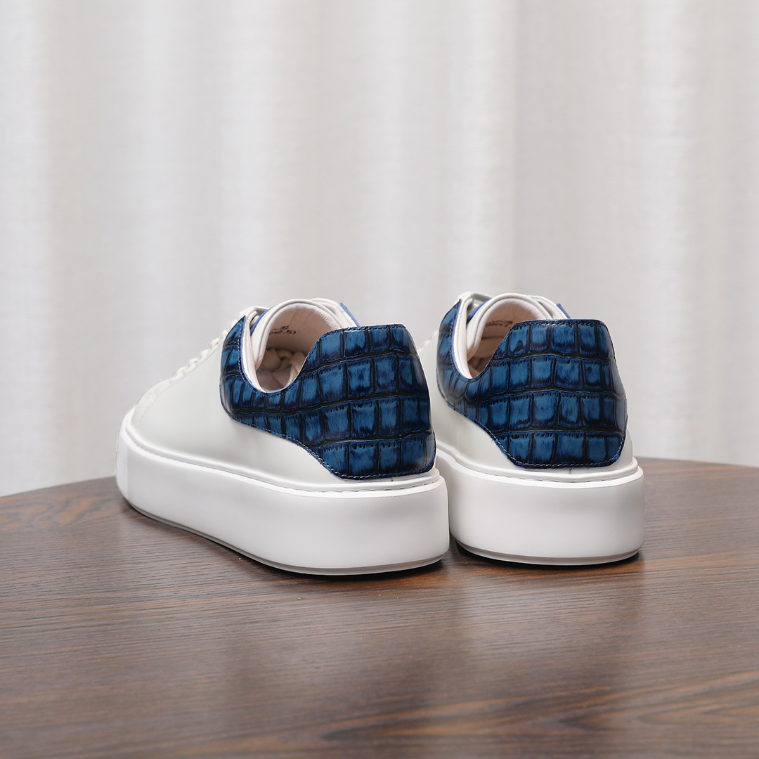 Giày thể thao nam da bò lớp một cao cấp – thiết kế buộc dây trẻ trung – giày trắng phong cách casual thoáng khí – form chuẩn thoải mái – phù hợp đi làm, đi chơi, vận động nhẹ_thumbnail_6