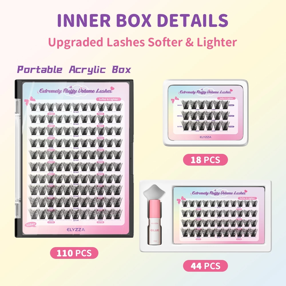 Fluffy Eyelash Extensions Eyelashes Extension_thumbnail_2