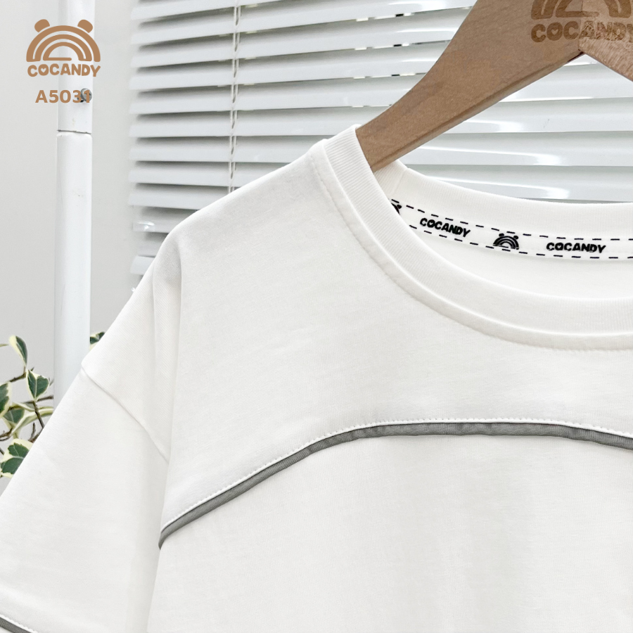 Áo cộc TRẮNG phối viền RÊU_thumbnail_3