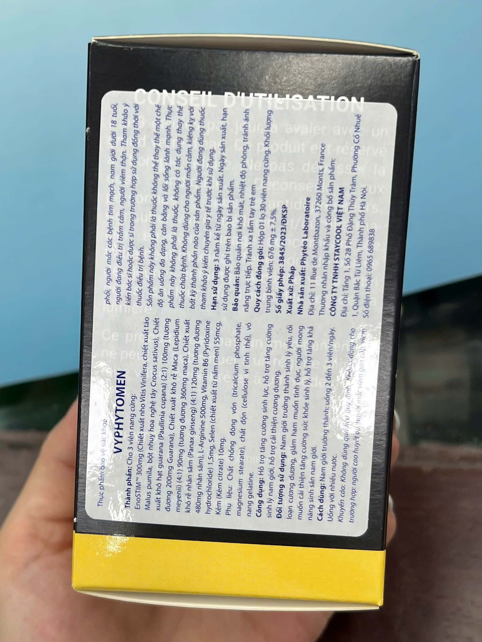 Vyphytomen Hỗ trợ nội tiết tố cho nam giới (Hộp 30 viên nang)_thumbnail_3