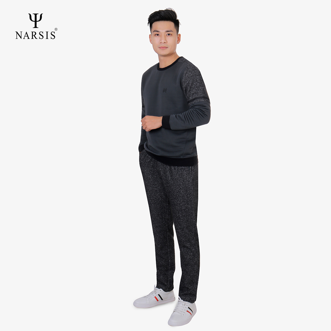 BỘ NAM THU ĐÔNG NARSIS E8026 NARSIS VẢI NỈ ẤM ÁP, MỀM MẠI, THÍCH HỢP MÙA ĐÔNG, GIỮ NHIỆT TỐT_thumbnail_2