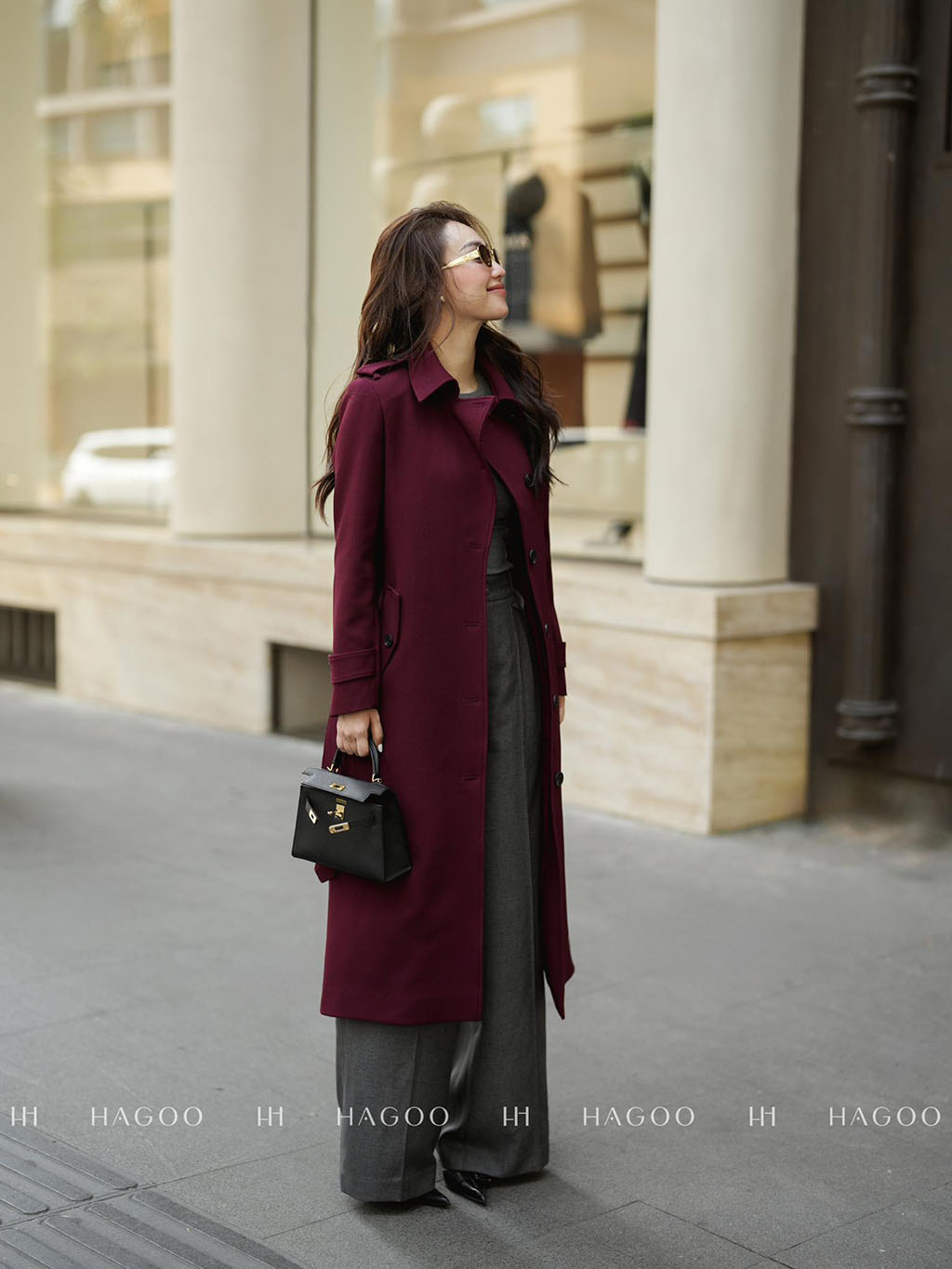 Áo khoác mangto dài choàng cape HAGOO_thumbnail_3