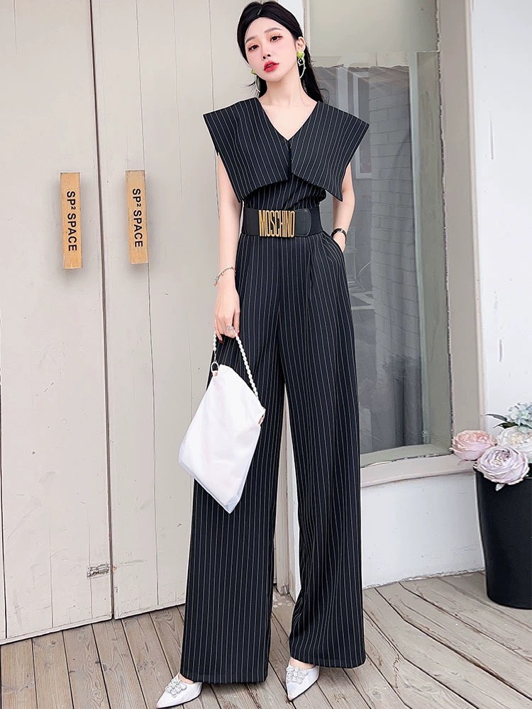 Jumpsui dài kẻ sọc cổ thủy thủ tôn dáng_thumbnail_3