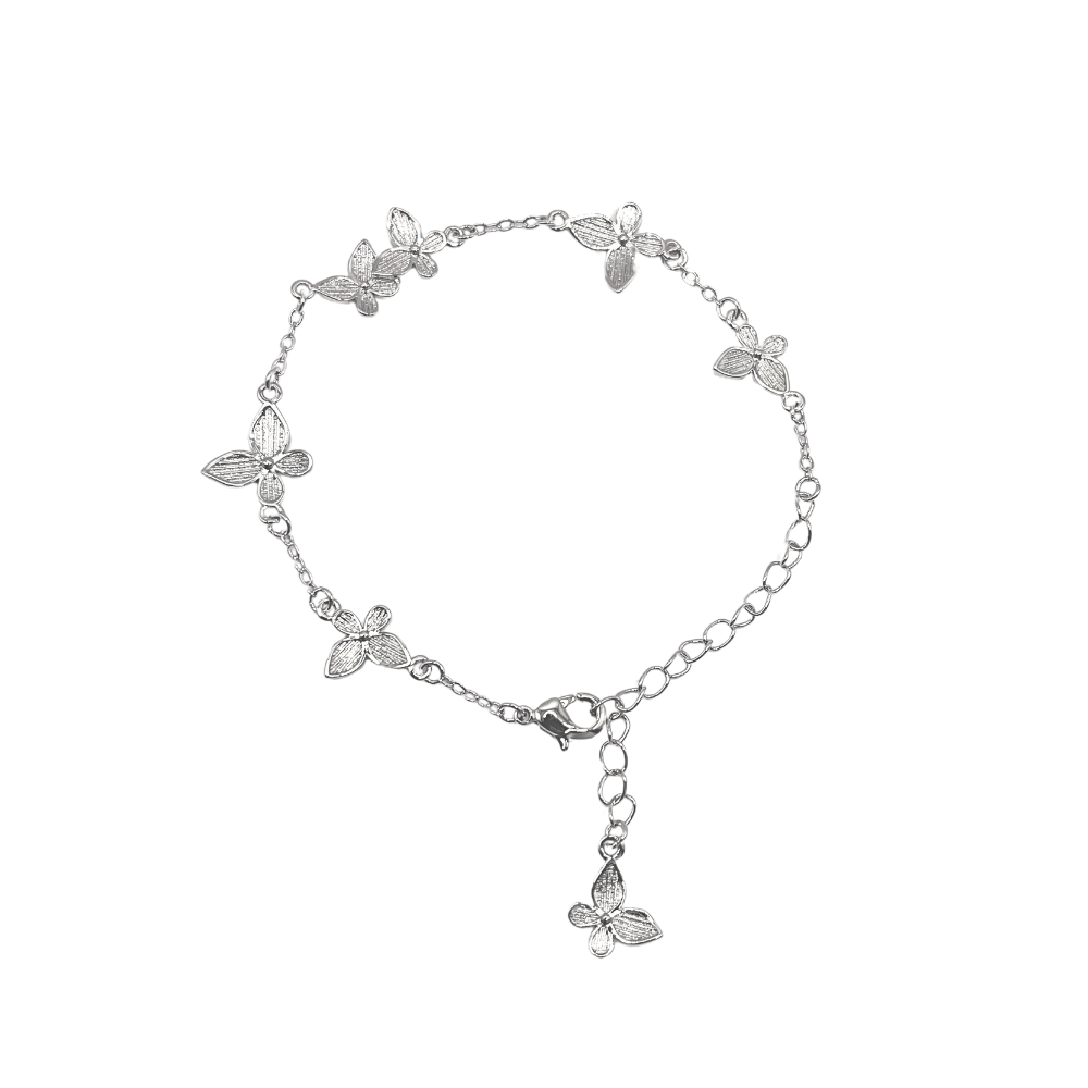 Vòng tay bạc 925 nữ charm bướm dễ thương