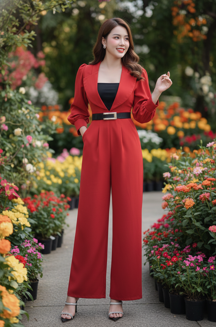 Jumpsuit cổ Sam tay bồng (Kèm Bra)_thumbnail_1