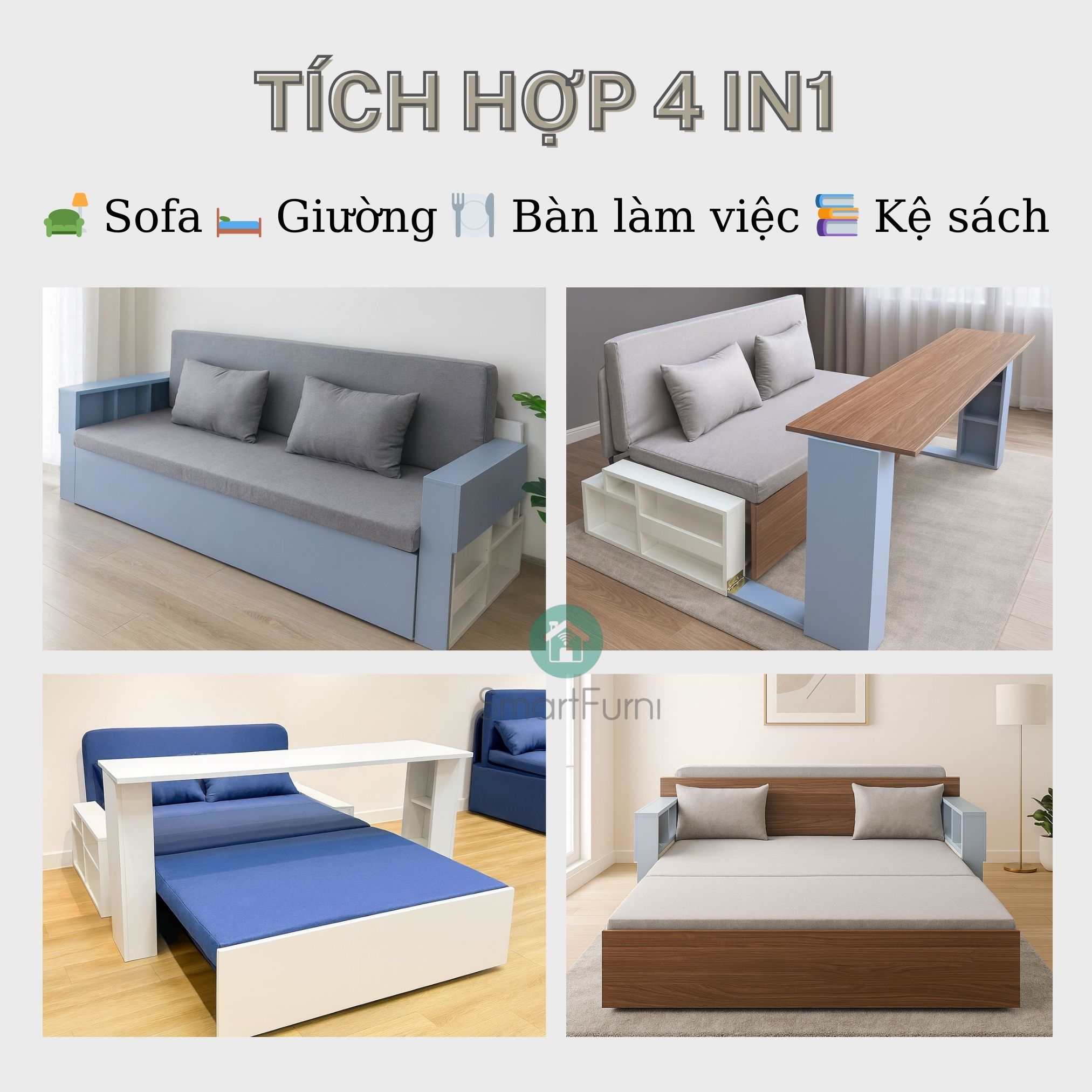 Sofa giường 4 trong 1 SmartFurni SMF28 - Tích hợp bàn làm việc + bàn ăn_thumbnail_8