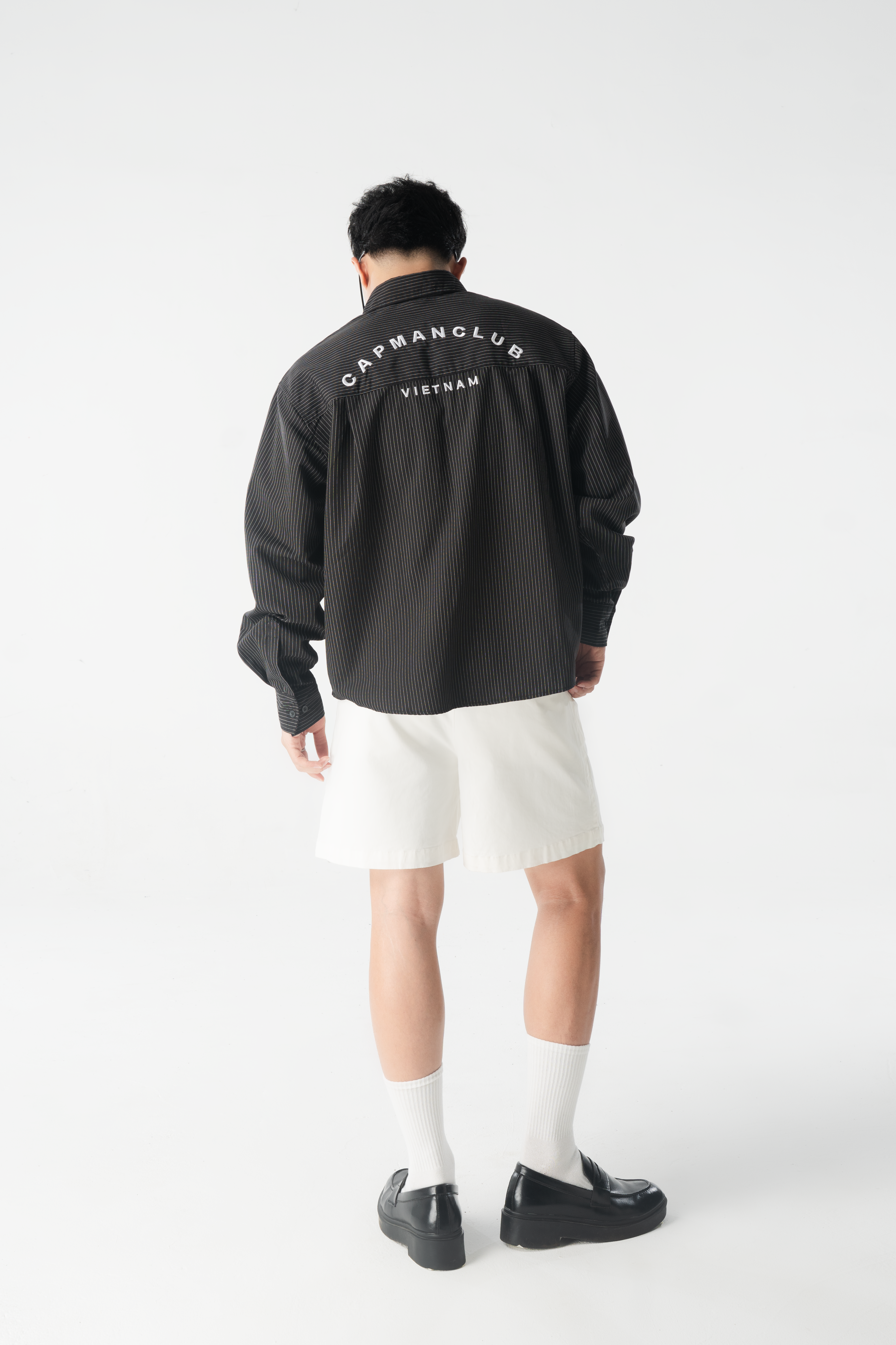 Áo sơ mi tay dài SMILE 2 màu cơ bản dễ mix form boxy không kén giới tính_thumbnail_2