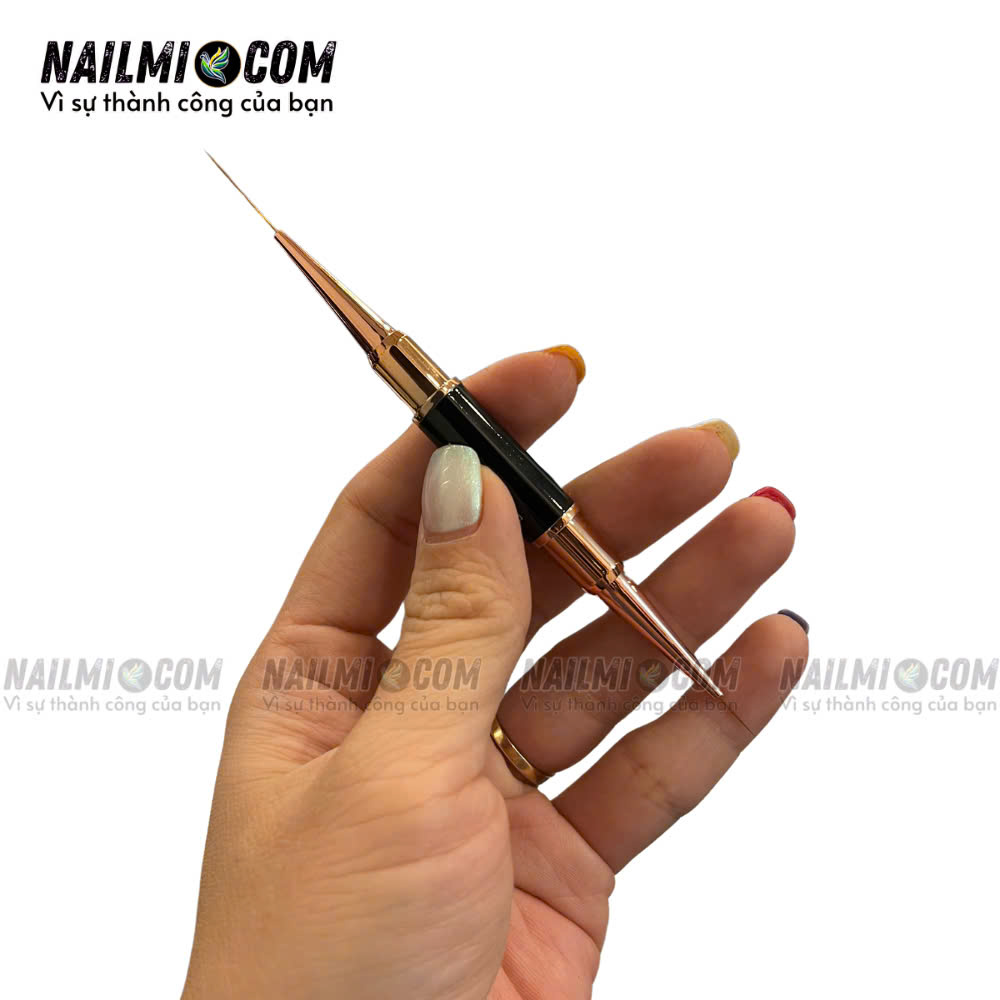 Cọ nét - cọ râu vẽ móng tay - 2 đầu 10&20mm - cán nhôm - Peng Peng_thumbnail_3
