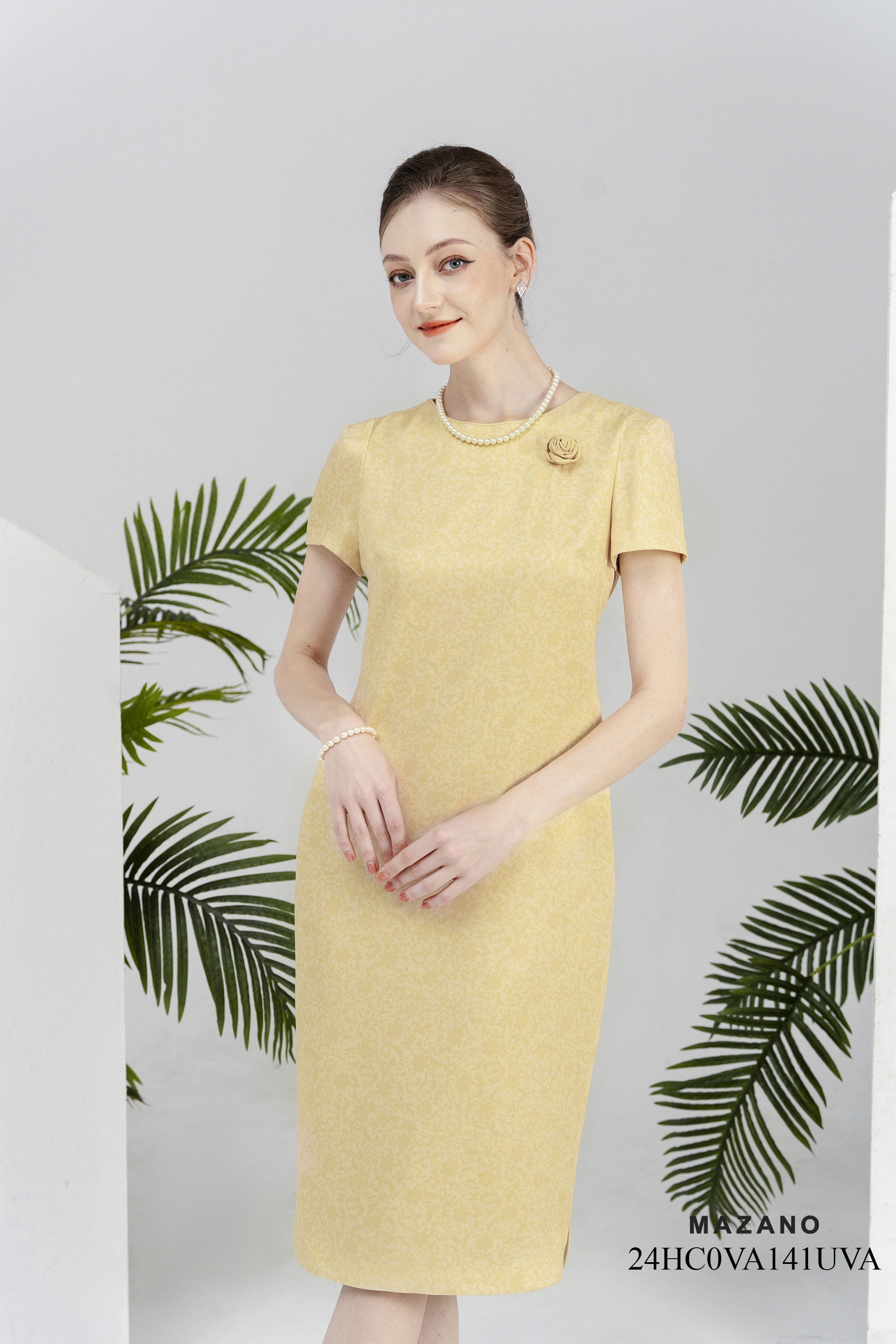 Đầm Suông In Họa Tiết Đính Hoa 3D_thumbnail_2