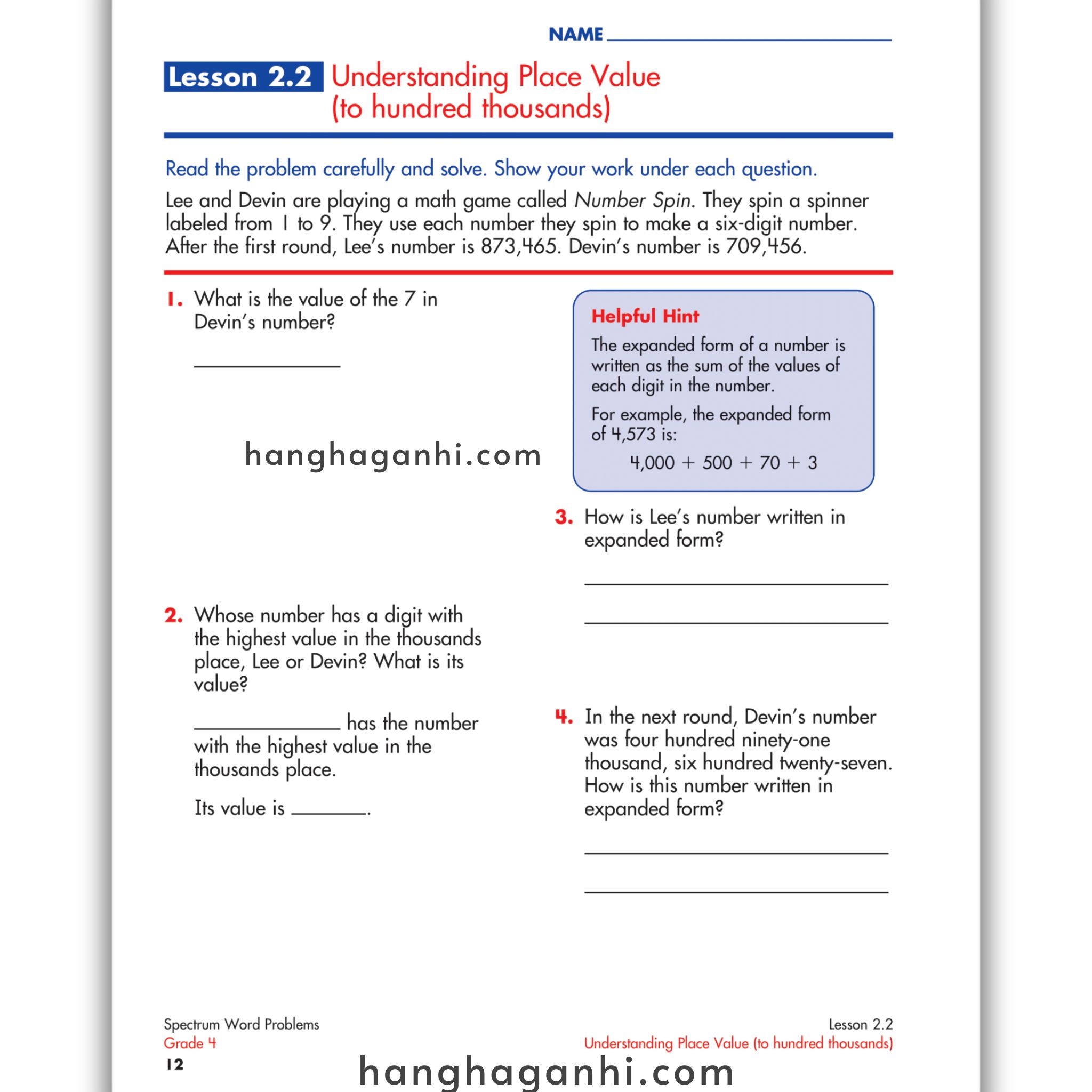 Sách Spectrum Word Problems Workbook Grade 4_thumbnail_13