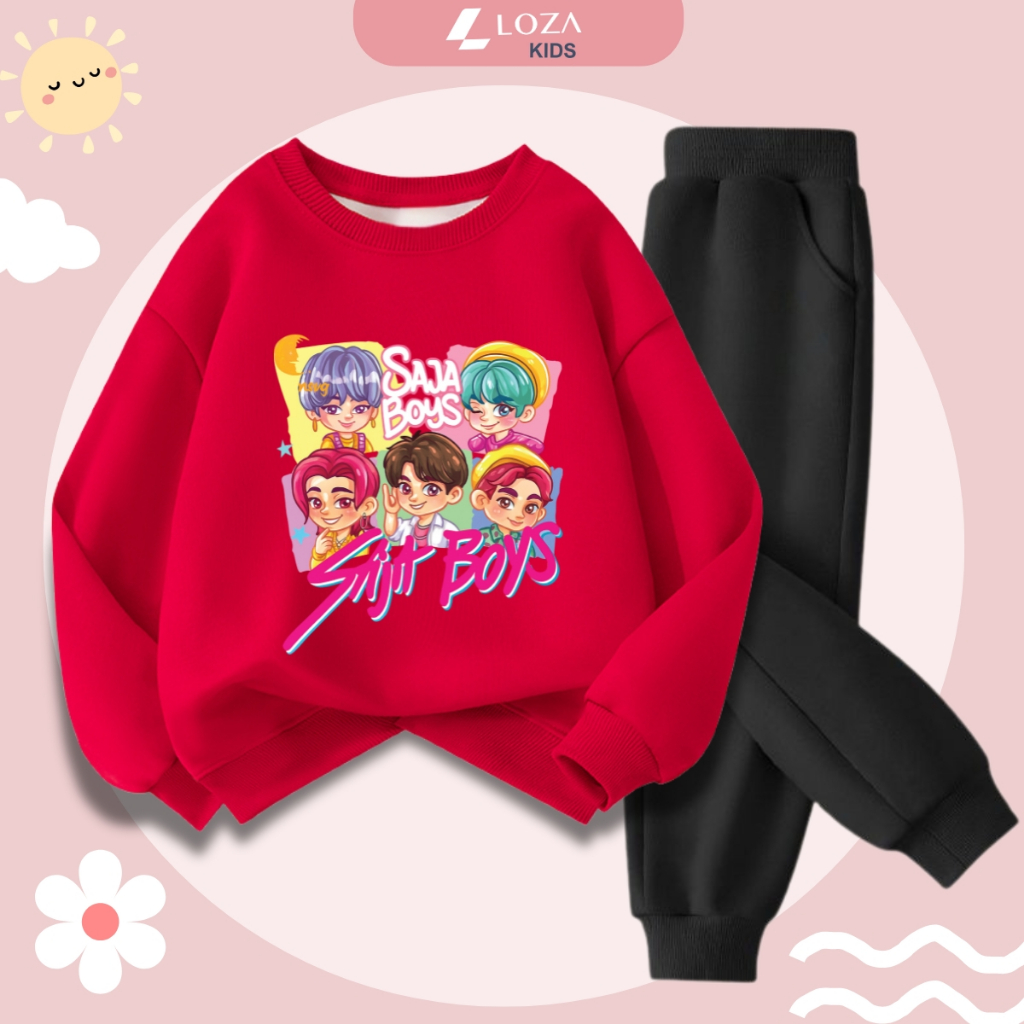 Set bộ nỉ bé gái in hình nhóm nhạc Huntrix - Loza Kids BI545_thumbnail_2