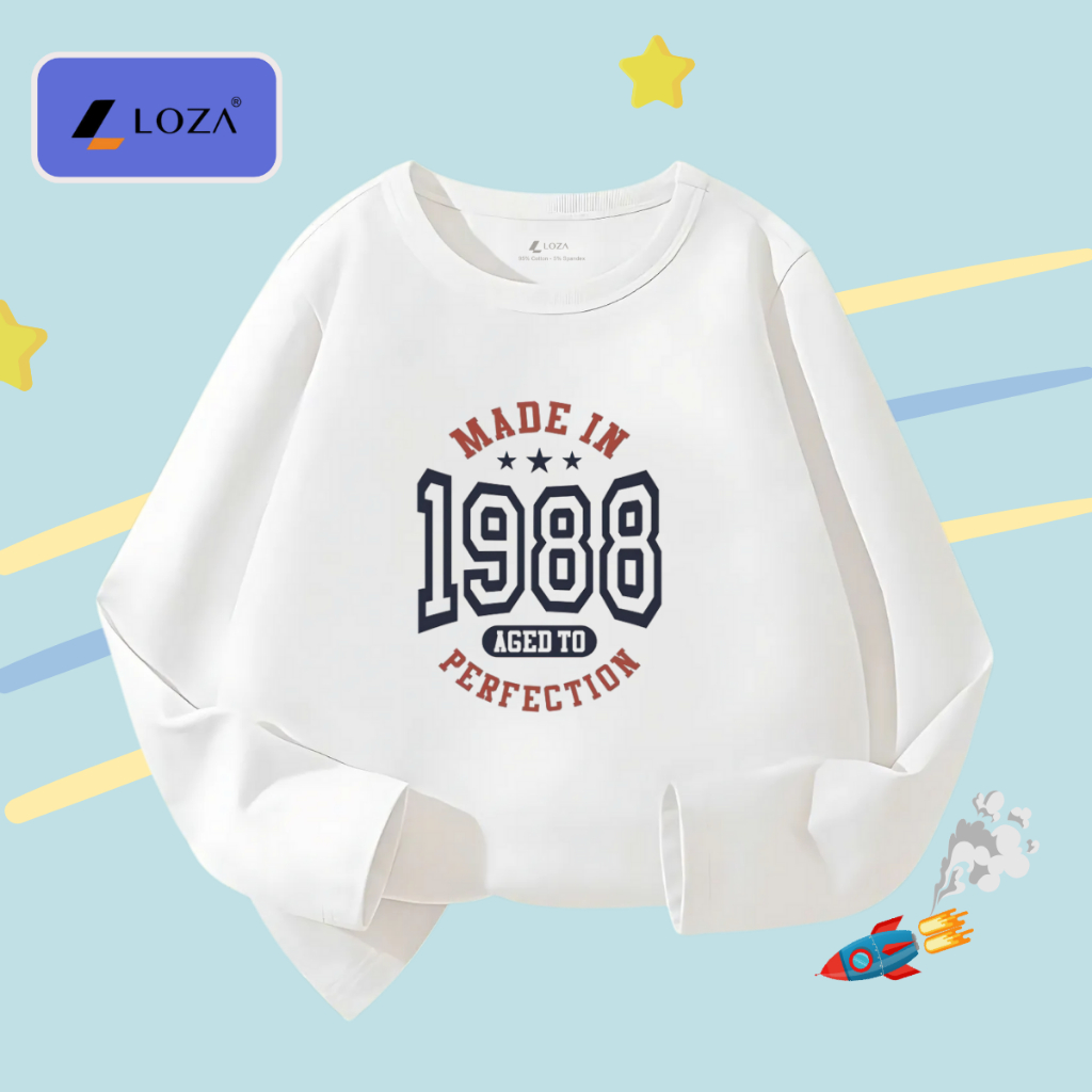 Áo thun dài tay bé trai in 1988 - Loza Kids KT3253_thumbnail_0