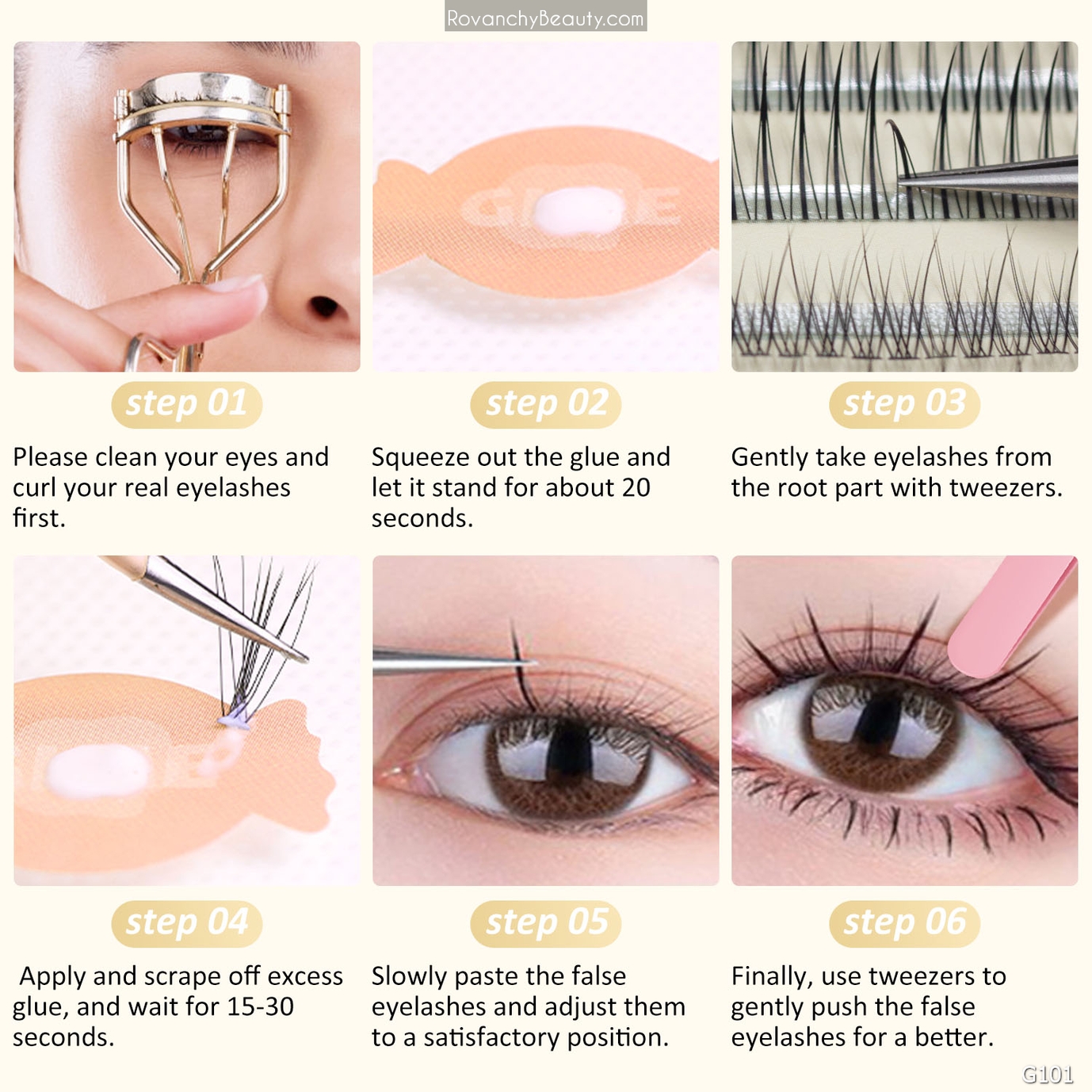 G101 Lông Mi Giả GEPOYA 120 Clusters - Tự Nhiên, Nhẹ, Dễ Gắn, Không Gây Kích Ứng - Mi Giả Tự Dán Chuyên Nghiệp_thumbnail_7