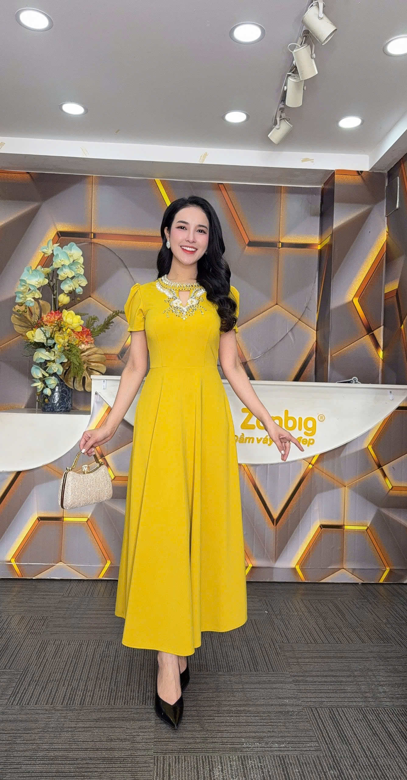 Đầm xòe - Y1944 - Thương hiệu Zonbig