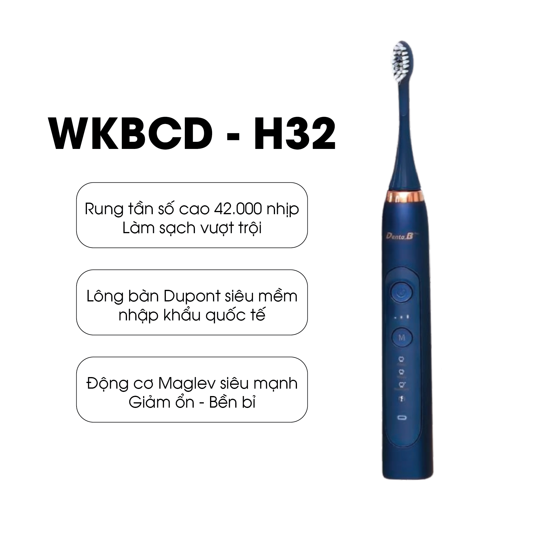 BÀN CHẢI ĐIỆN CHĂM SÓC RĂNG MIỆNG CAO CẤP WINKI H32 WKBCD-H32