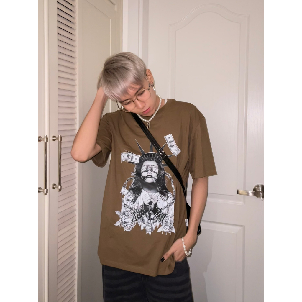 Áo thun nam form rộng ATD118 tay ngắn cổ tròn vải cotton Miucho Man in Graphic_thumbnail_3