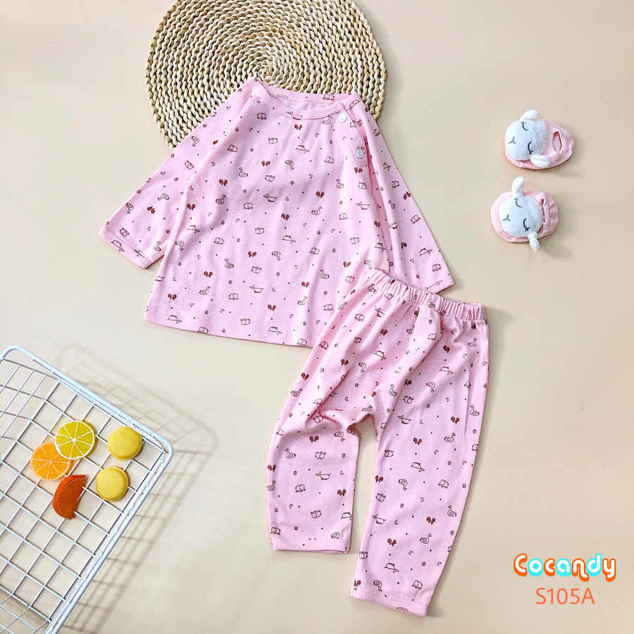 Bộ QA hoạ tiết thú hồng dài tay_thumbnail_0