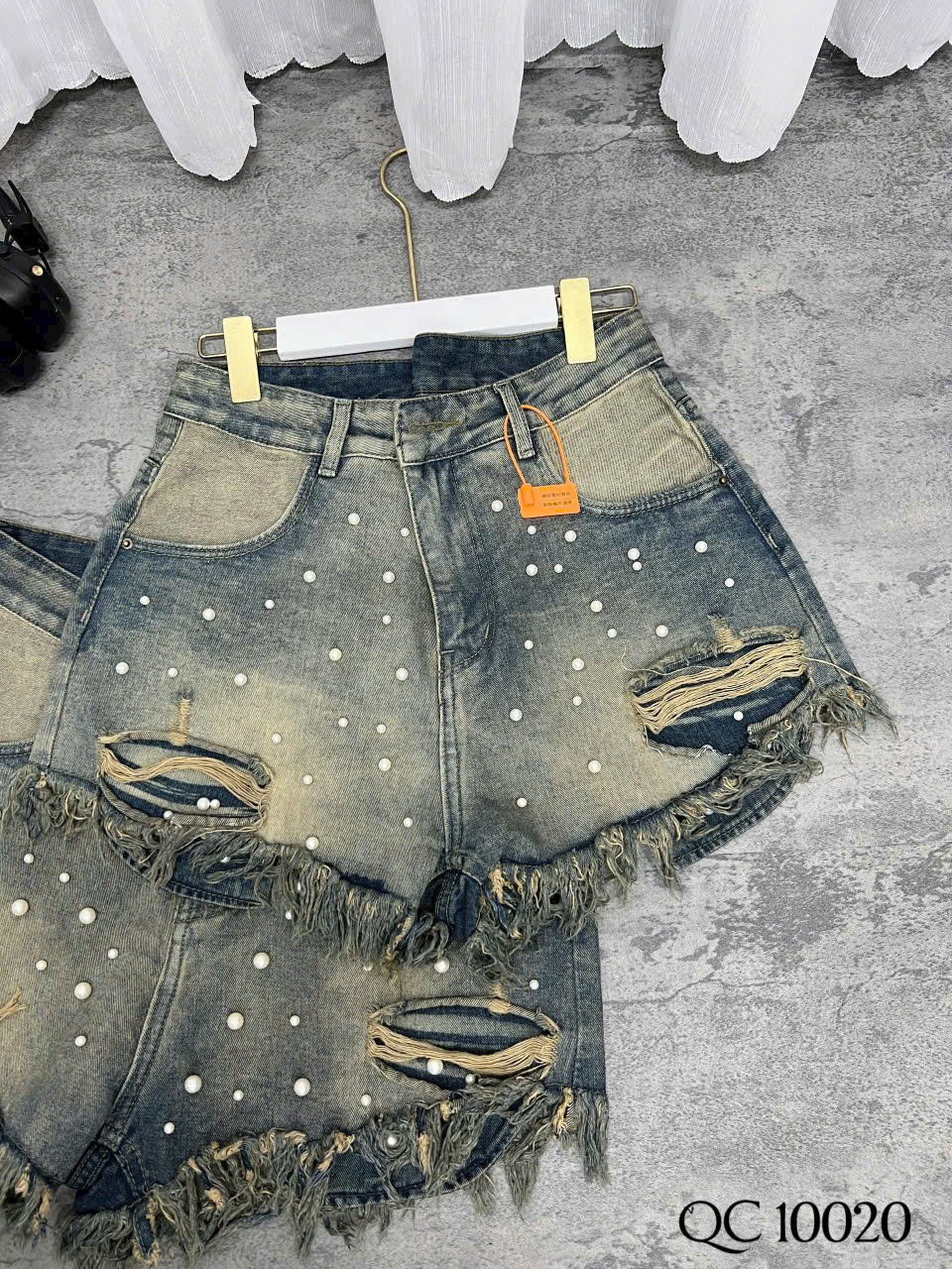 Quần short jean túi lòi đính ngọc bigsize QSJ10020 dành cho nàng béo mập từ 55-90kg_thumbnail_7