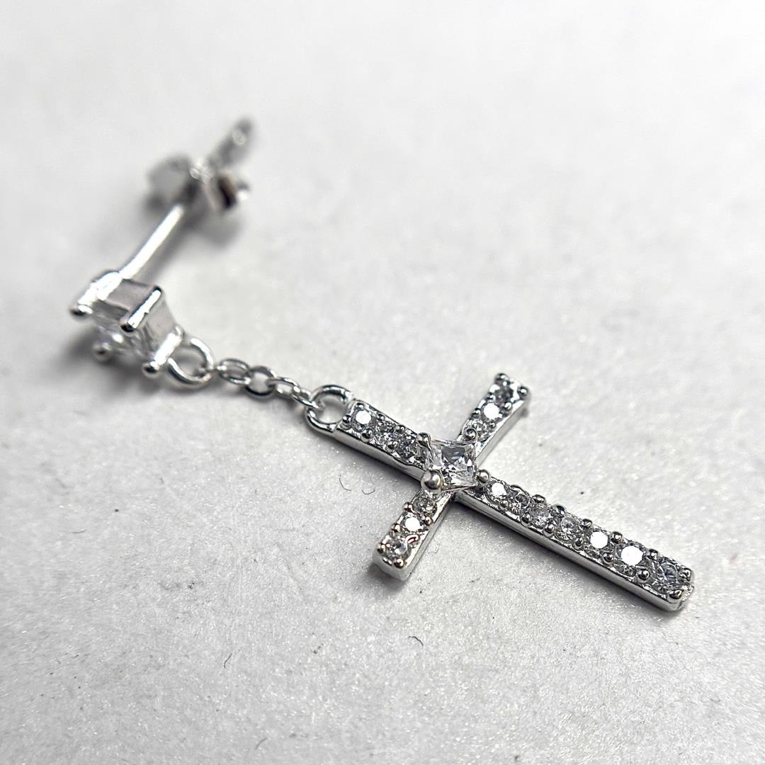 khuyên kiểu bạc kim cương rơi thánh giá full đá xi kim_thumbnail_2