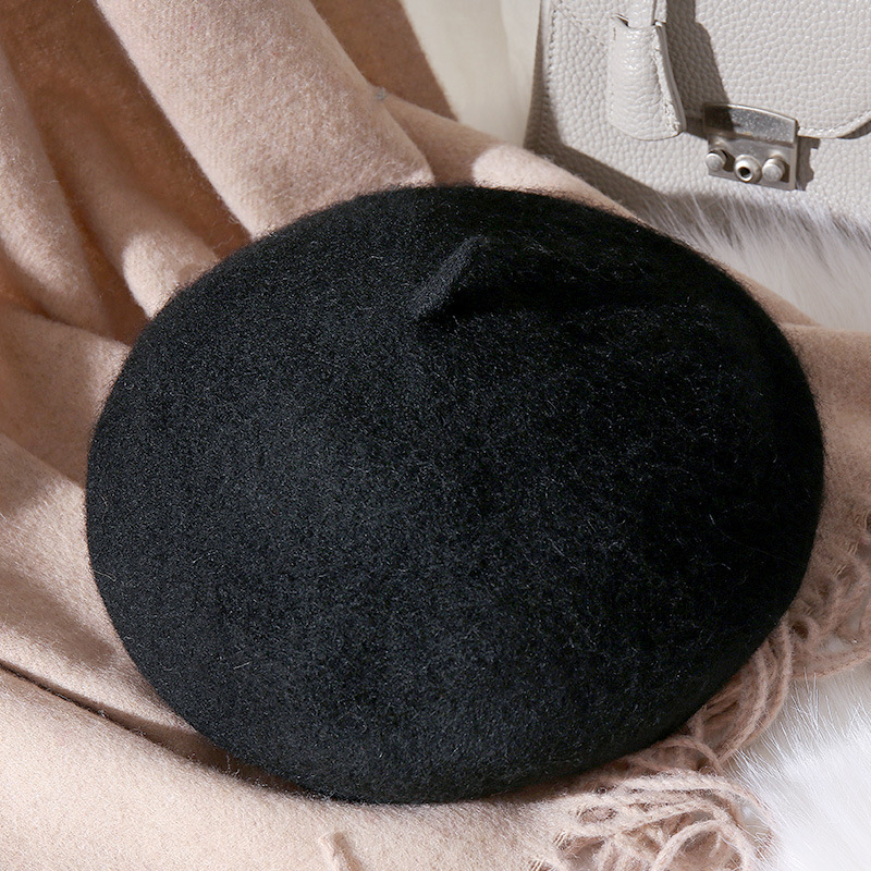 Mũ beret nữ vải dạ cao cấp HZ2502