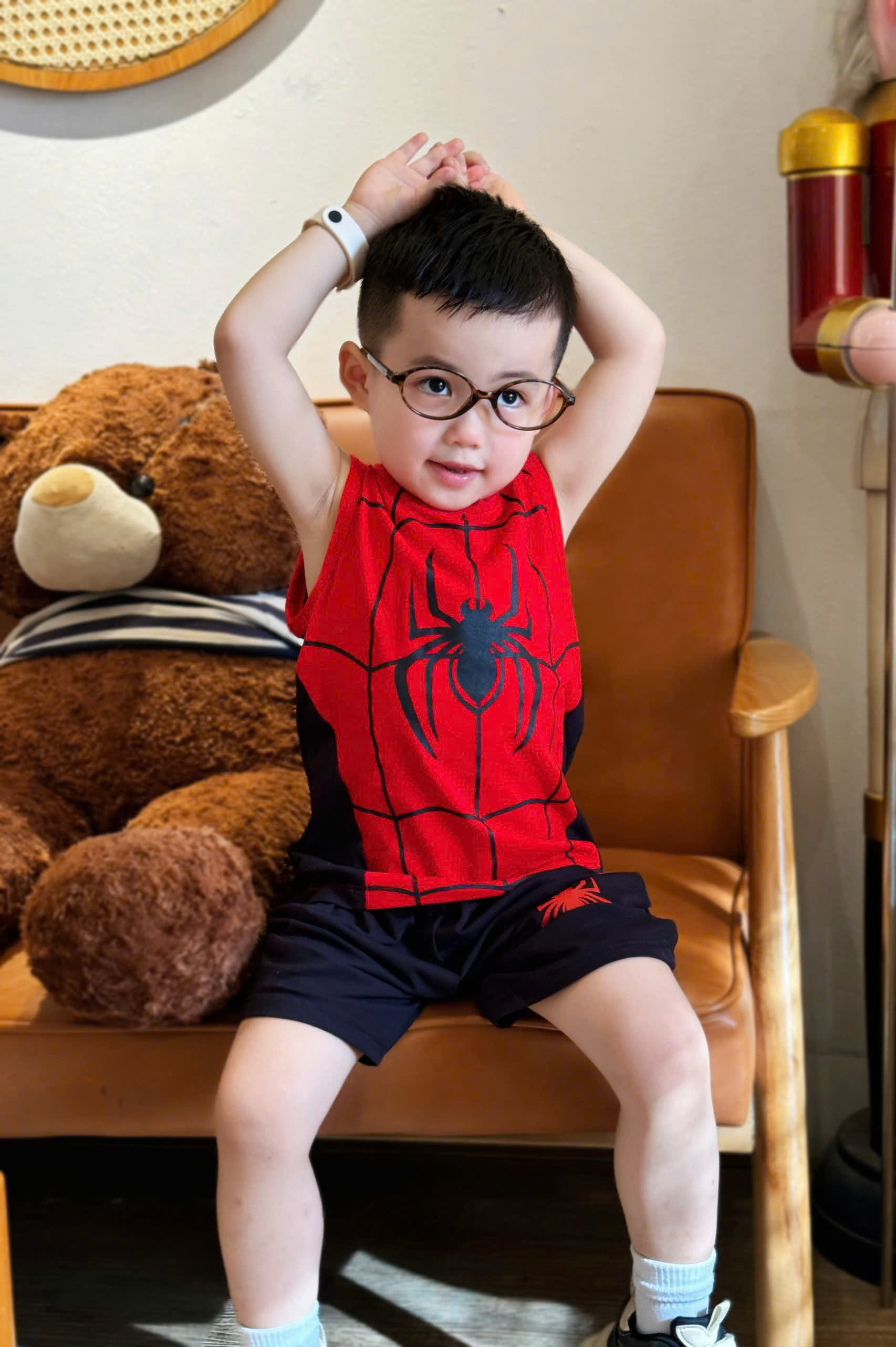 R06 SET 2 BỘ BA LỖ NHỆN ĐEN VÀ SUPPER MAN- A100.193