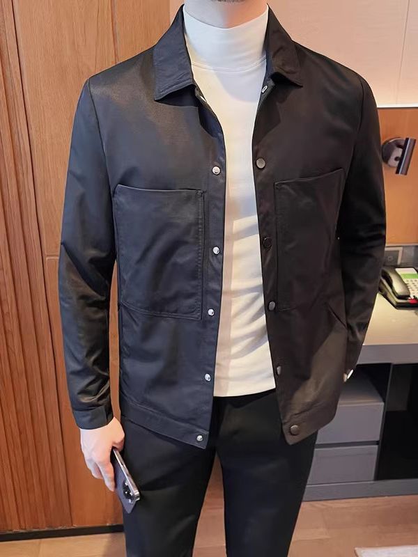 PA13 – Áo khoác nam thường ngày cổ bẻ, túi lớn, phong cách xu hướng thu đông, ngoại thương_thumbnail_2